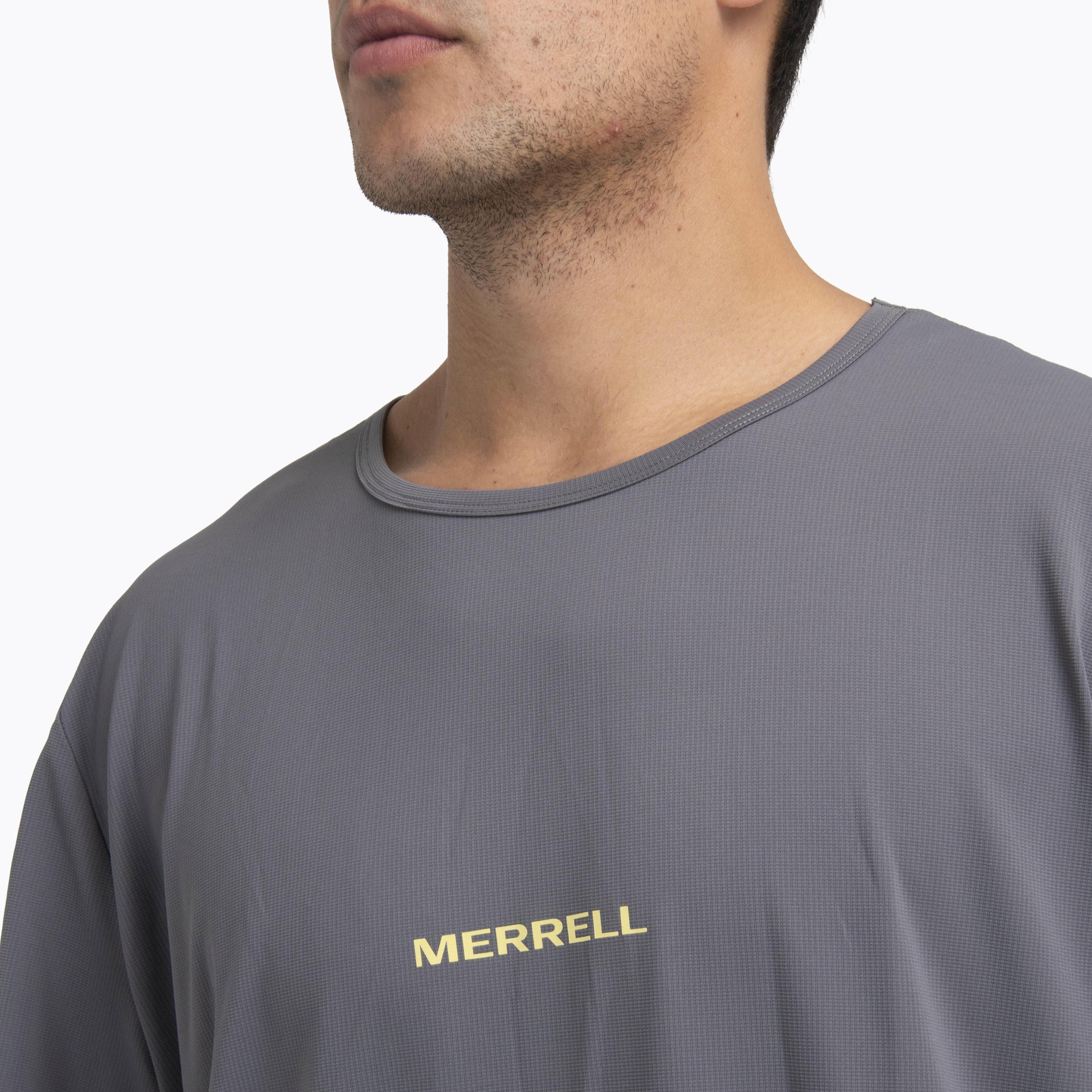 Polera MC Hombre Light Weight Trail Gris Oscuro-4