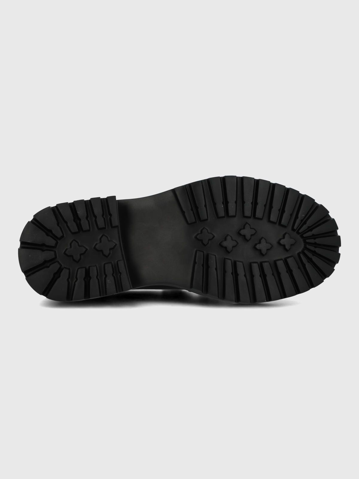 Mocasin Cuero Mujer Botana Negro-7