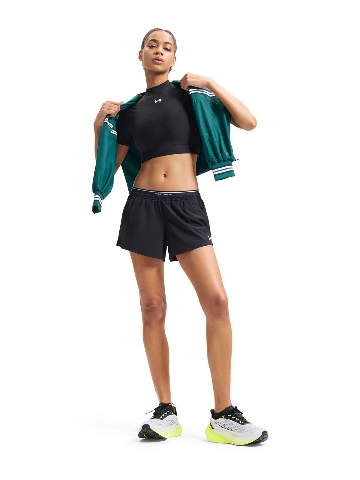 Short UA Vanish Woven 3" Negro Mujer-3