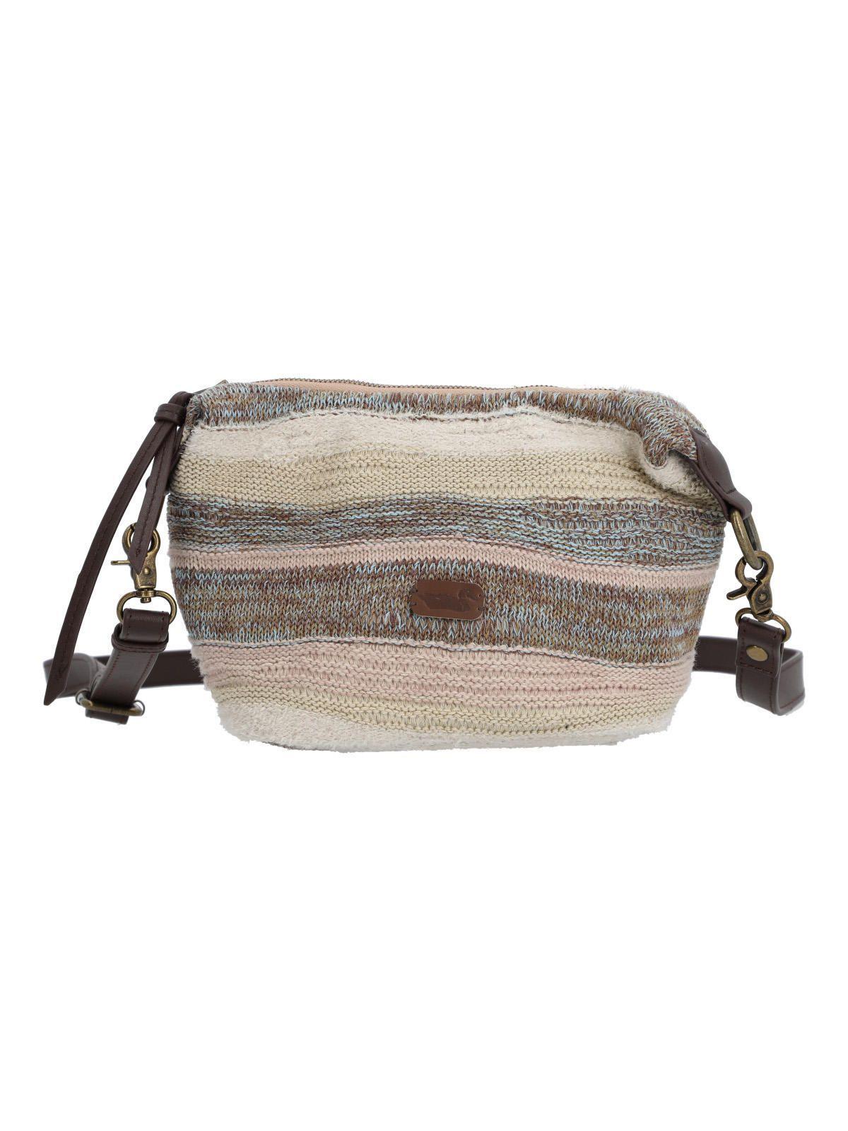 Cartera Mujer Crochet Samba Cross Beige-0