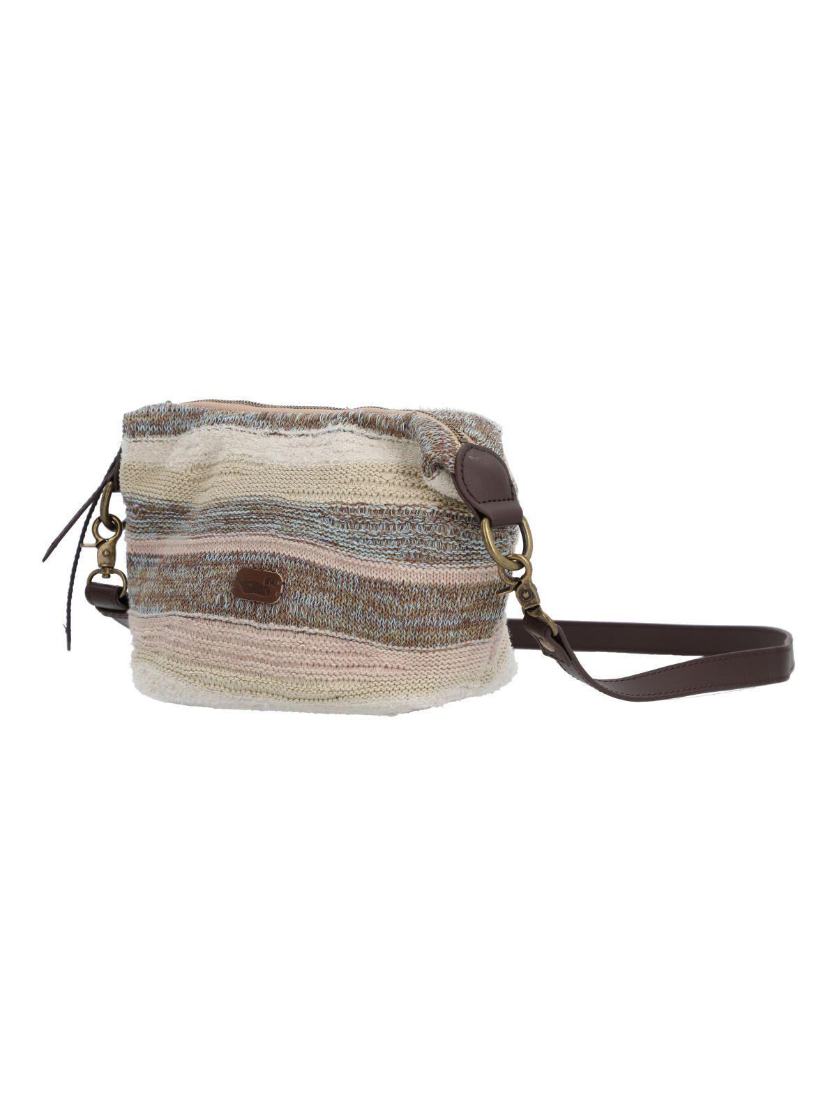 Cartera Mujer Crochet Samba Cross Beige-1