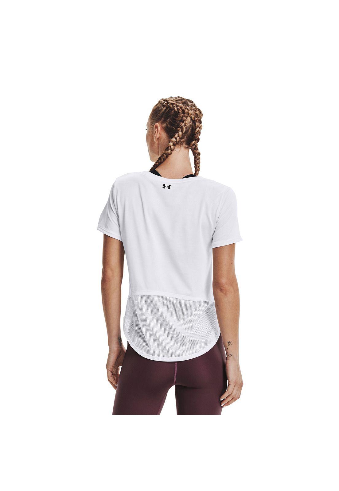 Polera M/C Mujer Ua Tech Vent Ss Blanco-3