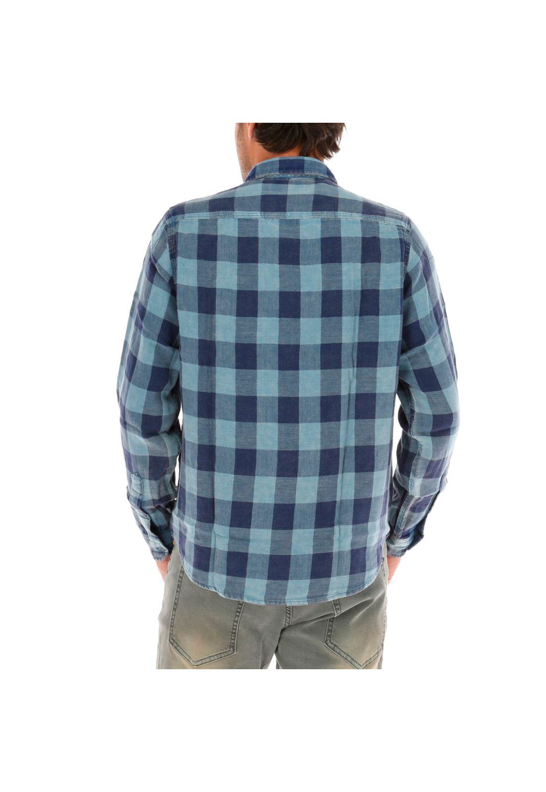 Camisa Doble Rockford Azul-1