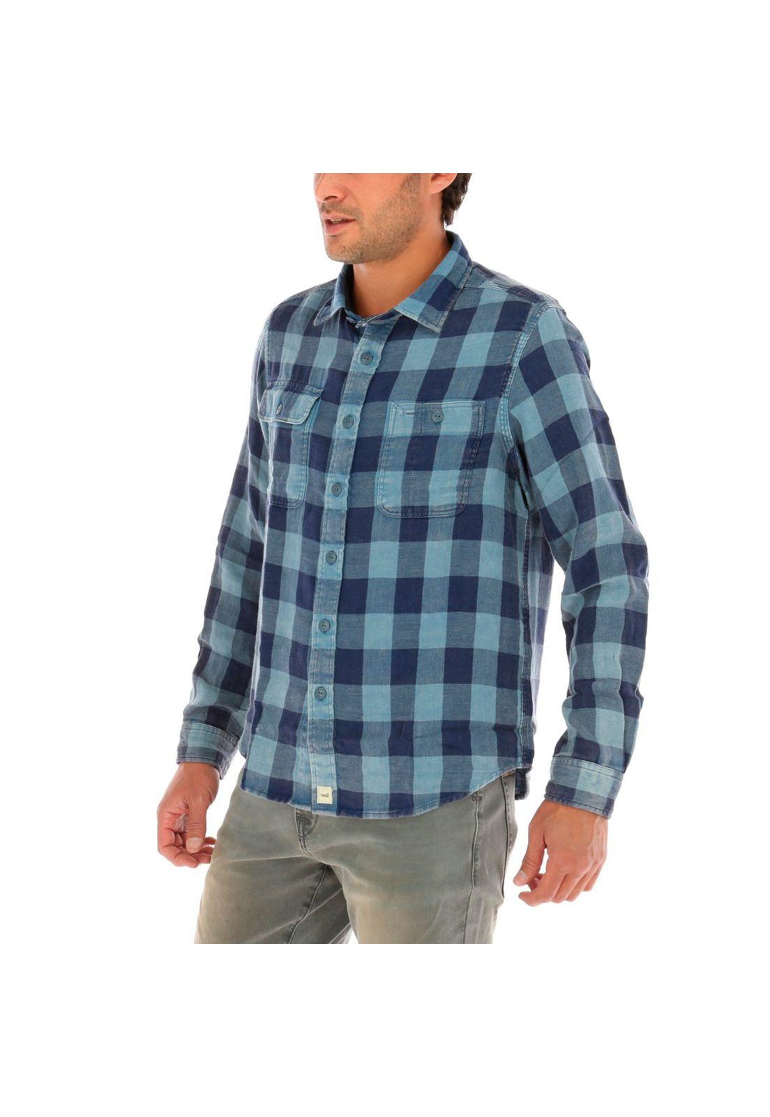 Camisa Doble Rockford Azul-2