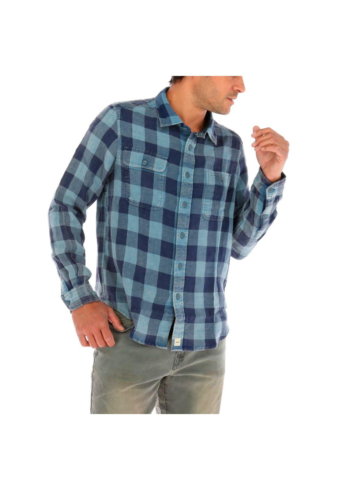 Camisa Doble Rockford Azul-3