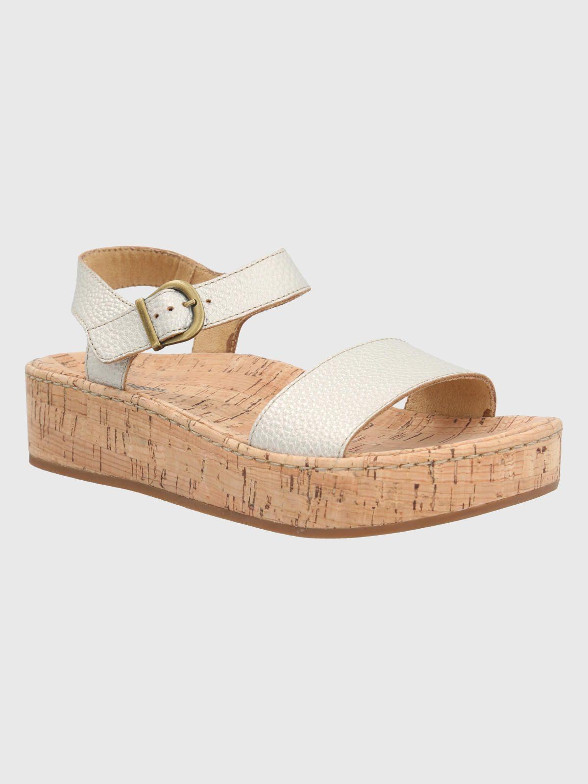Sandalia Cuero Dorado Mujer Zug -0