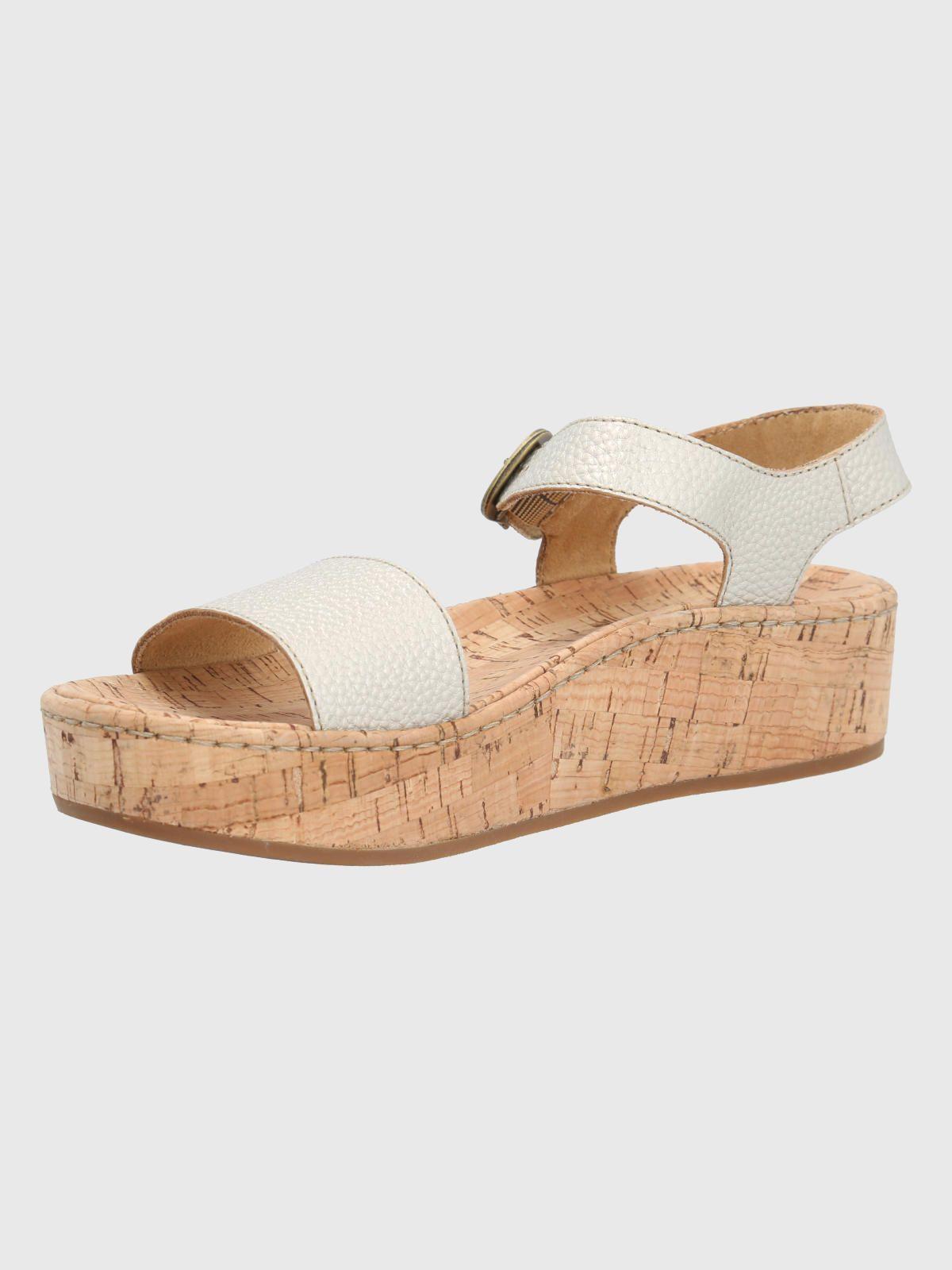 Sandalia Cuero Dorado Mujer Zug -3