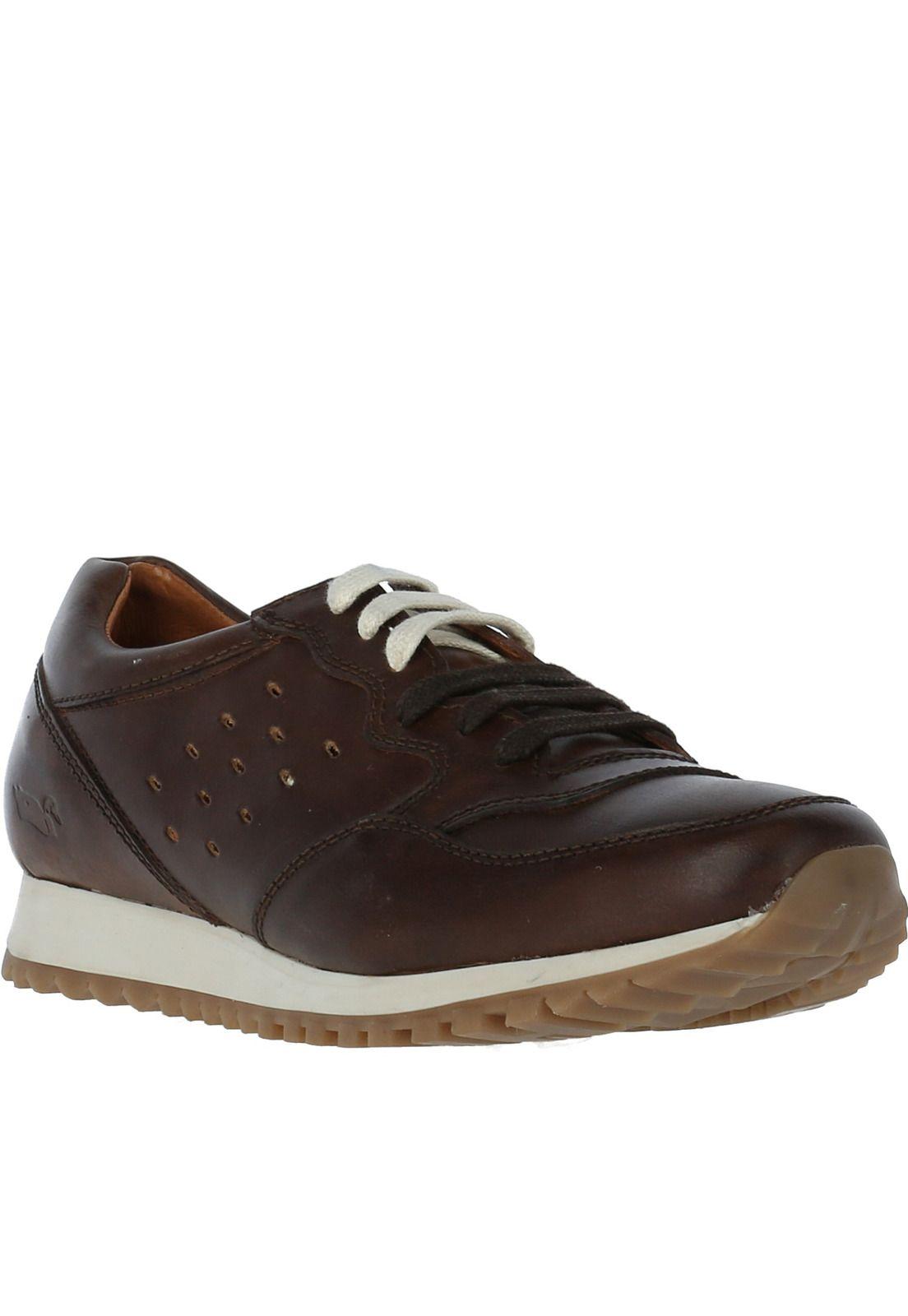 Zapatilla Cuero Tarrasa Chocolate Hombre-0
