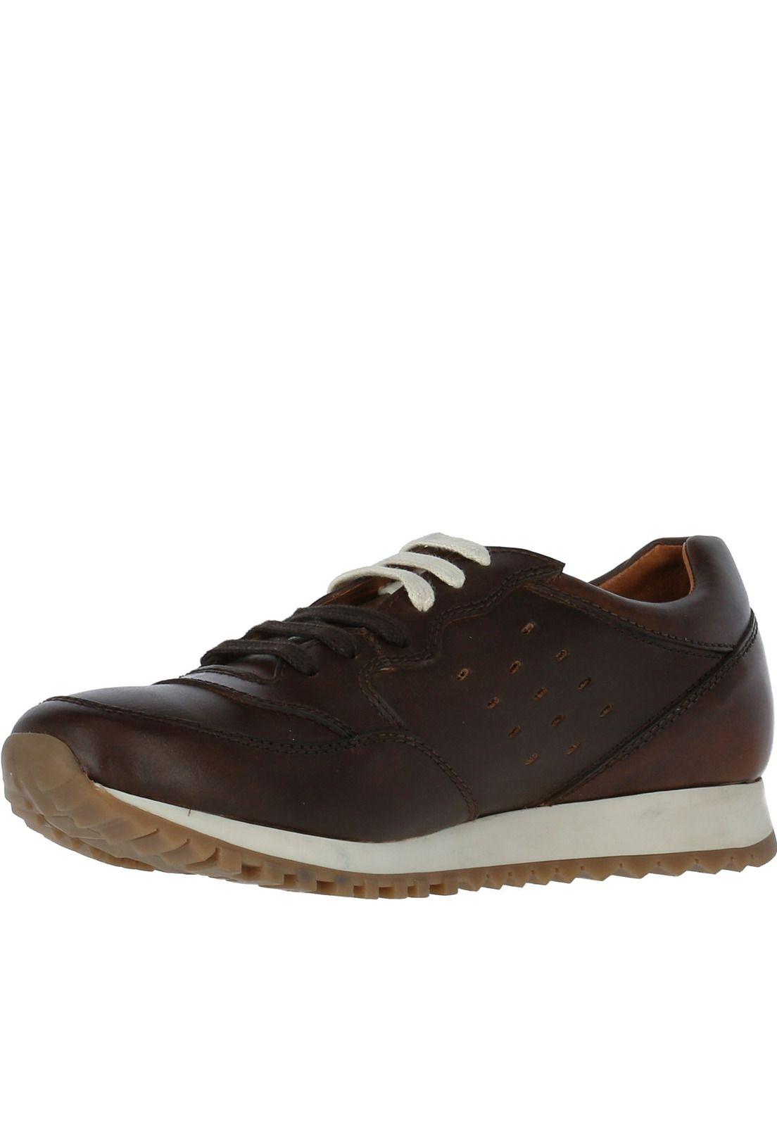 Zapatilla Cuero Tarrasa Chocolate Hombre-1