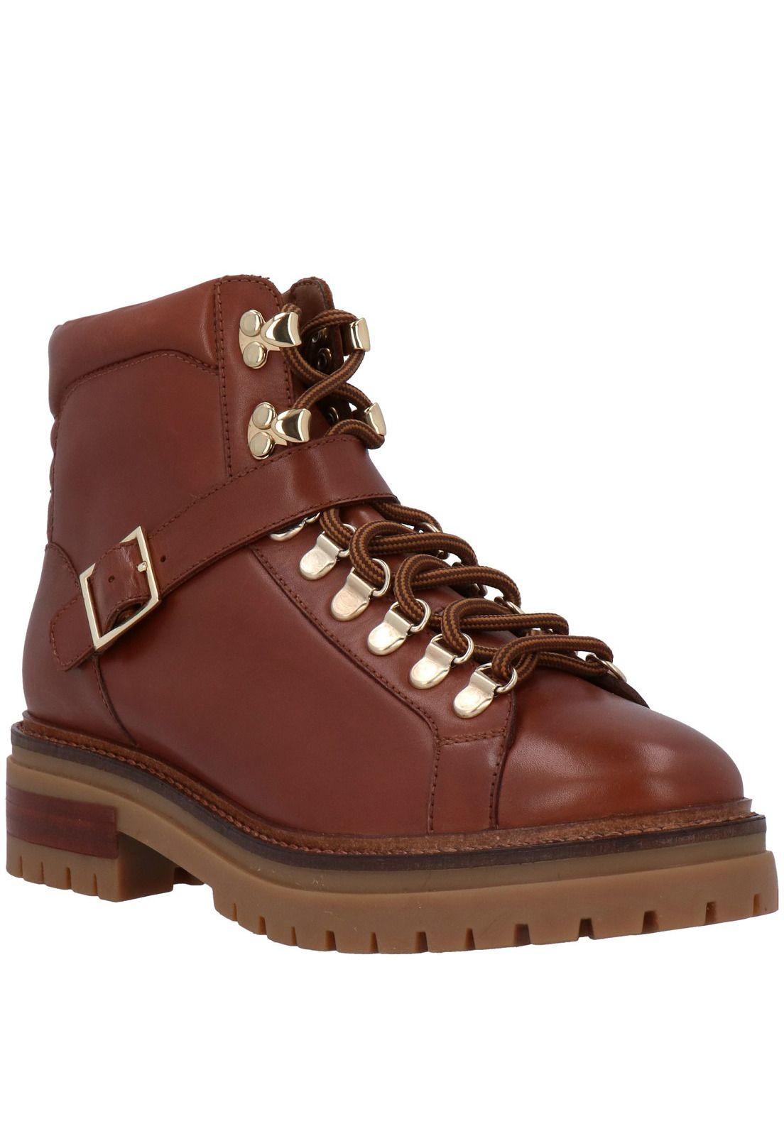 Botin Mujer Cuero Samy Café-0