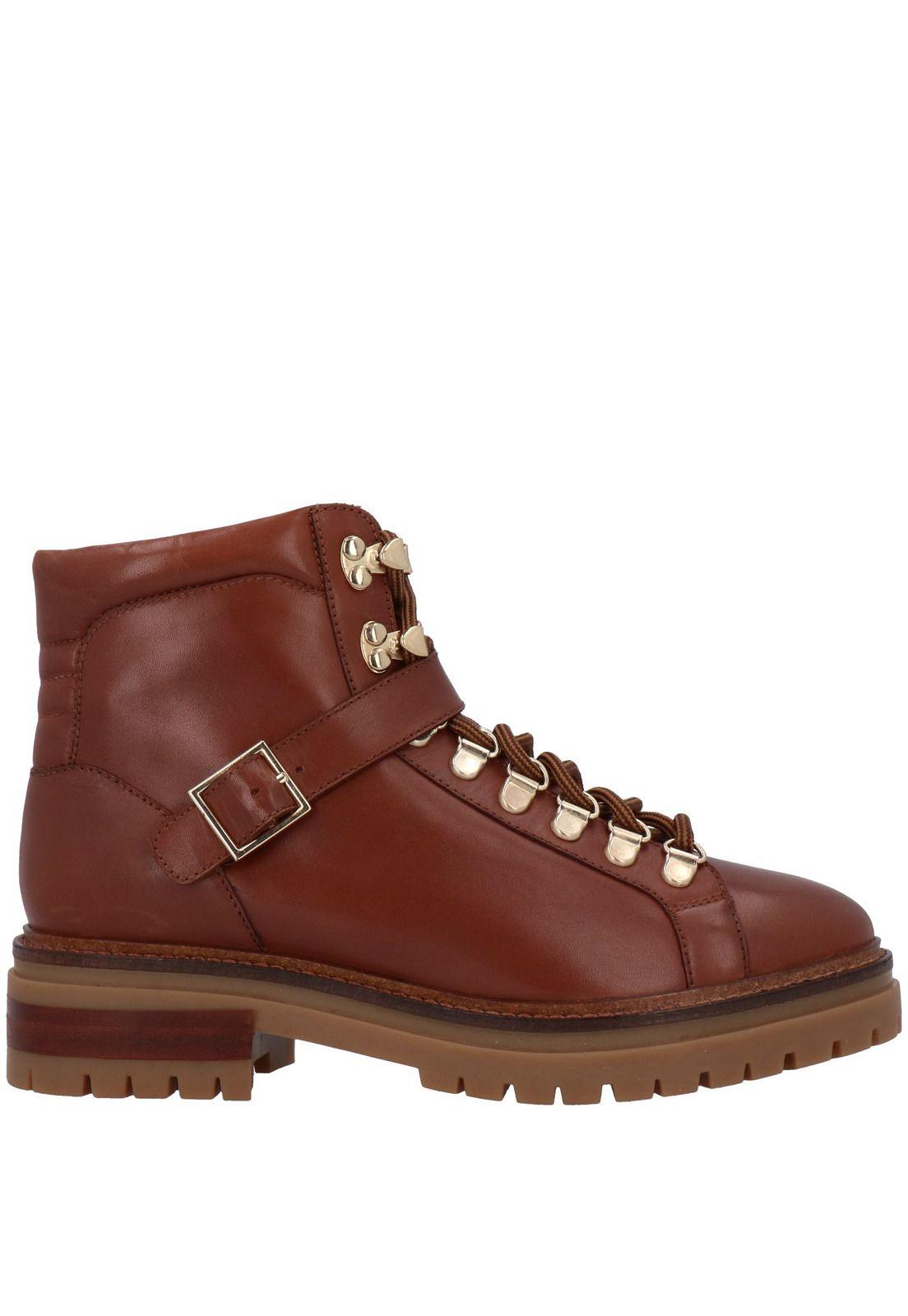 Botin Mujer Cuero Samy Café-1