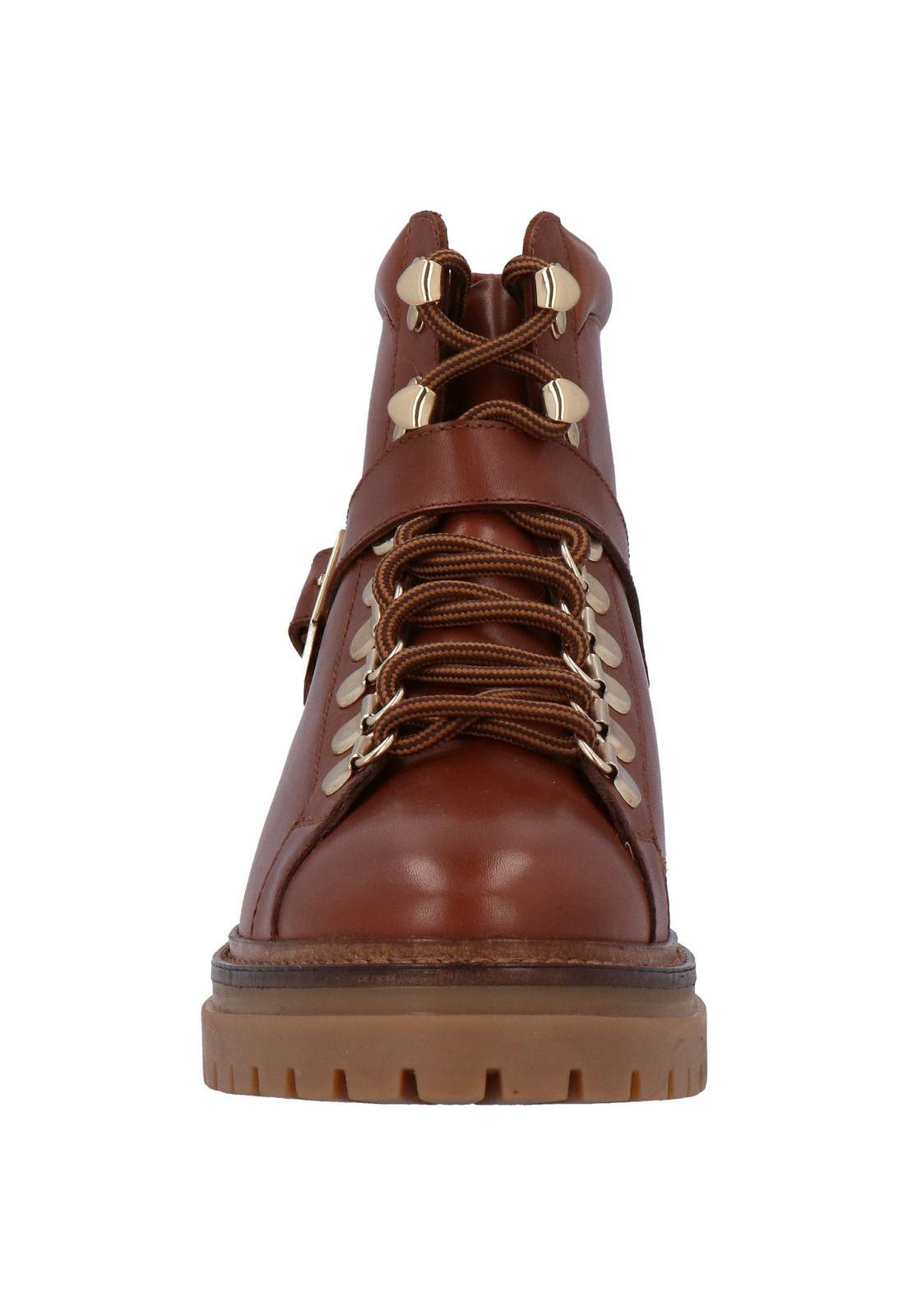 Botin Mujer Cuero Samy Café-2