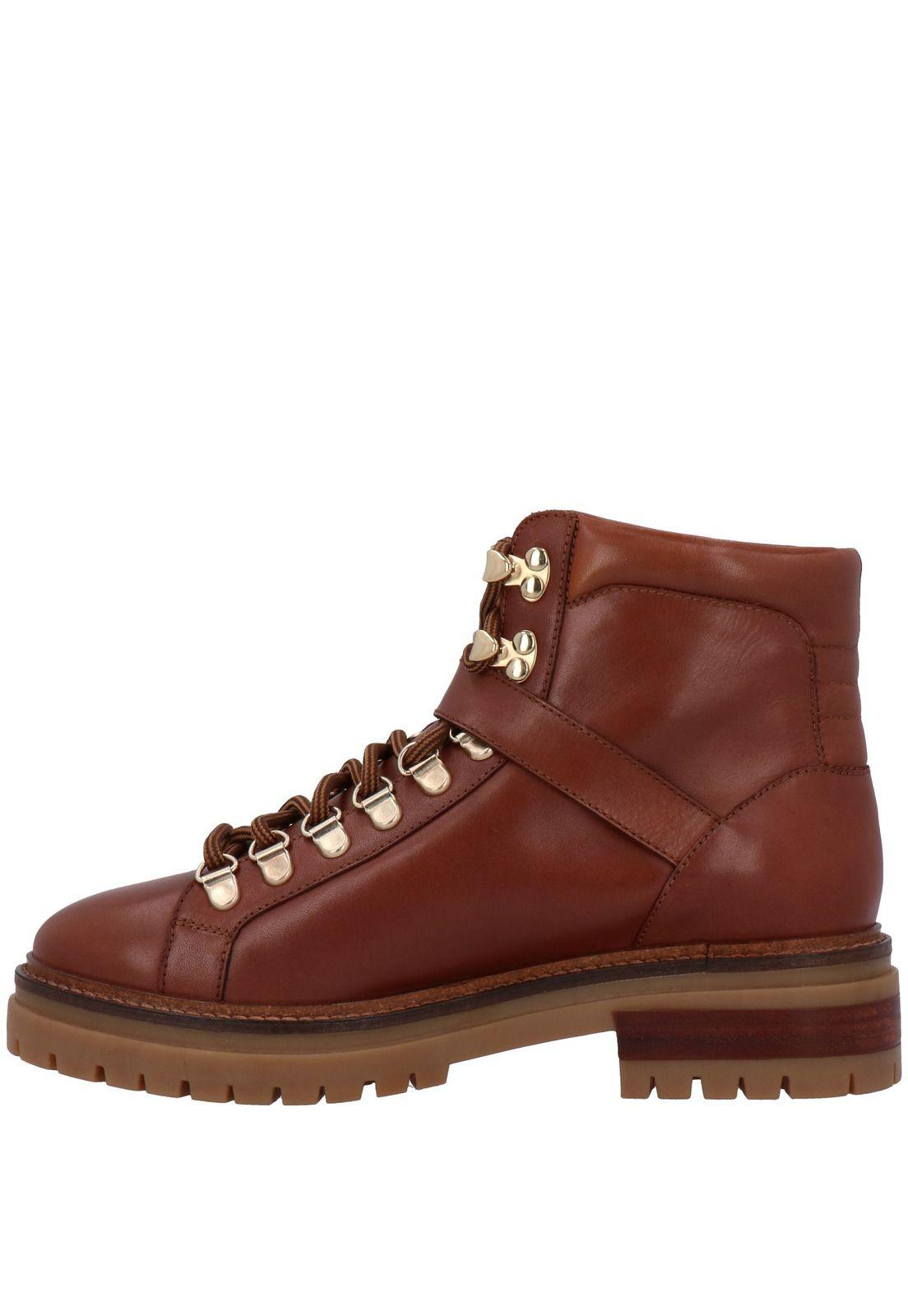 Botin Mujer Cuero Samy Café-4