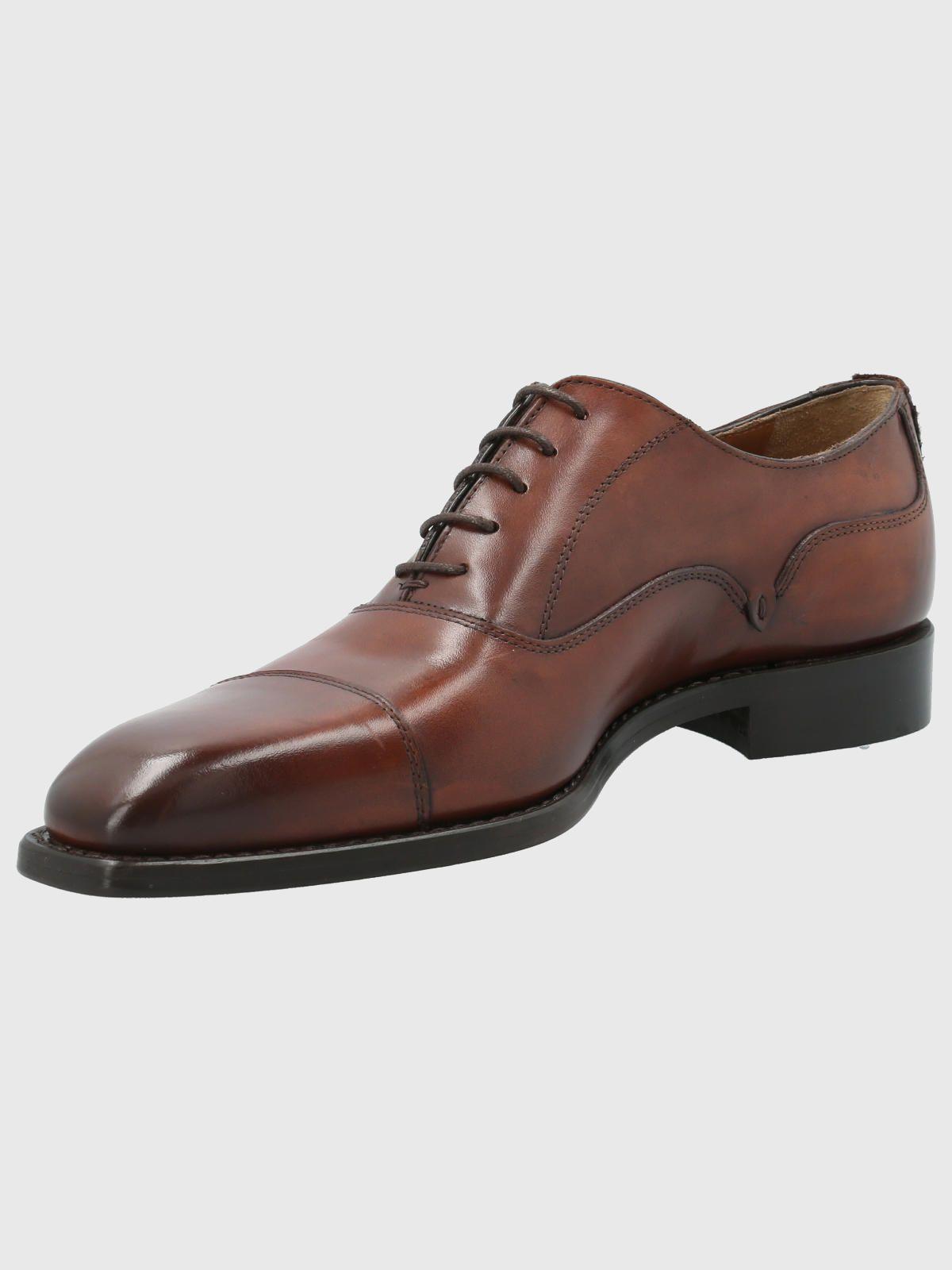 Zapato Cuero Hombre Poleone Café-4