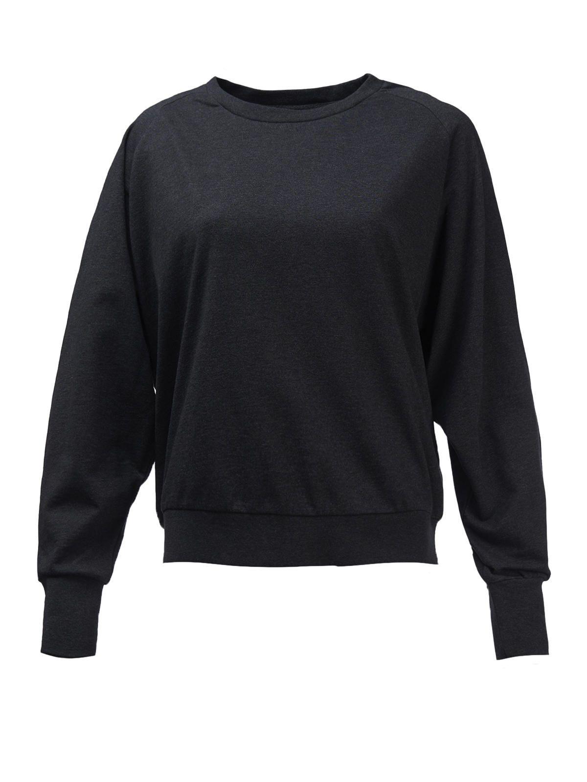 Polerón Algodón Orgánico Anara Negro Mujer-0