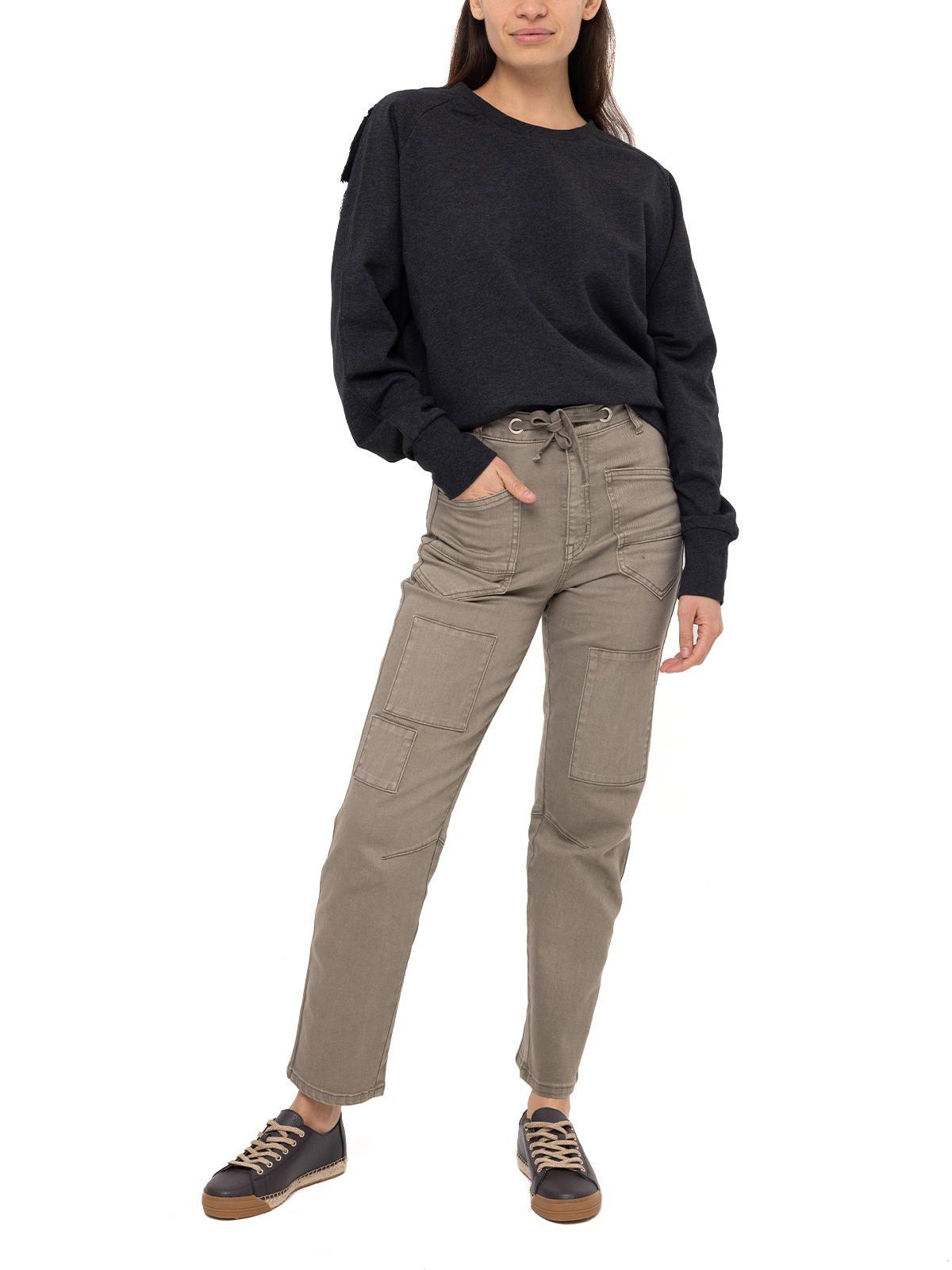 Polerón Algodón Orgánico Anara Negro Mujer-7