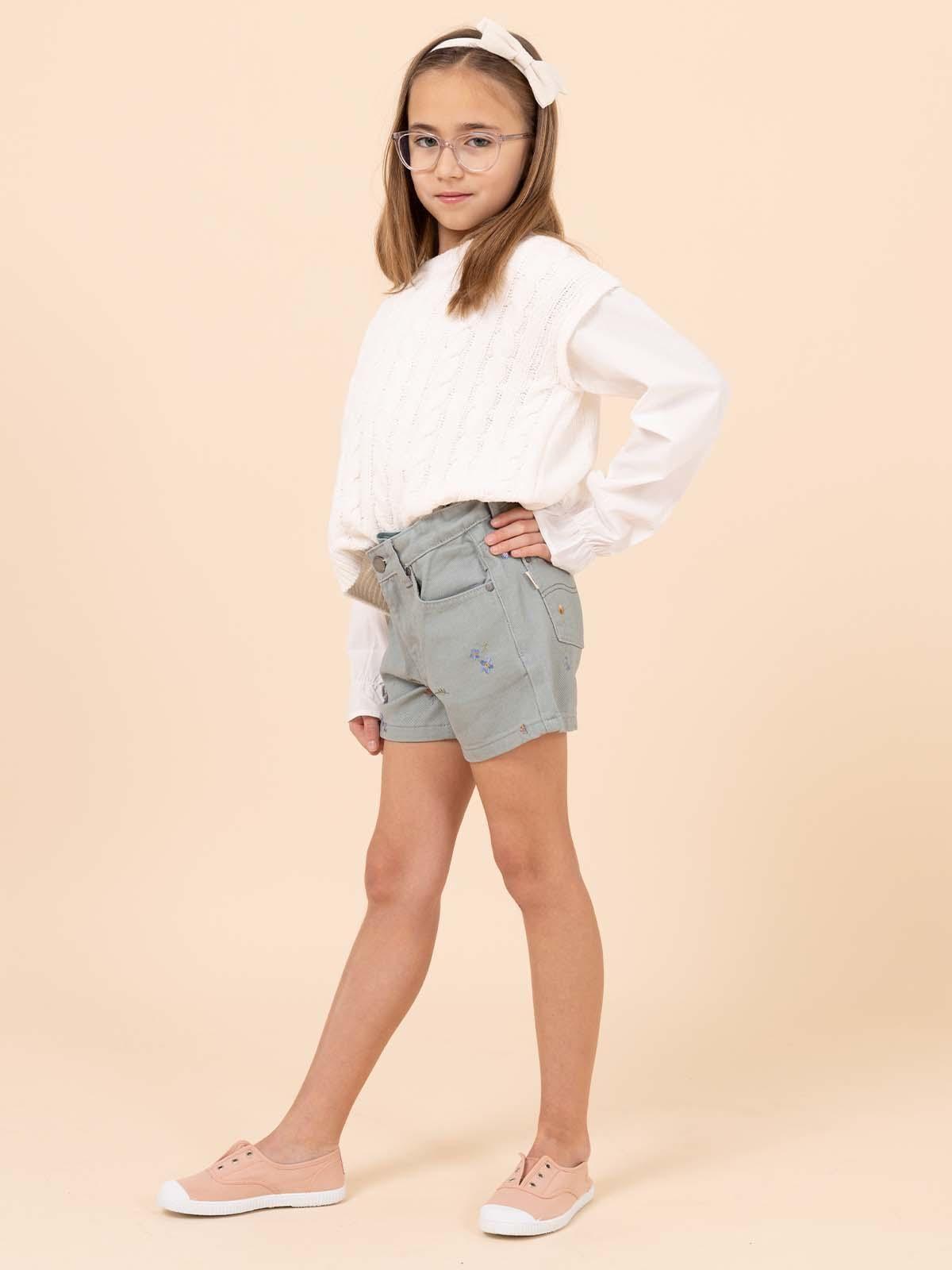 Chaleco Niña Fiore Blanco-1