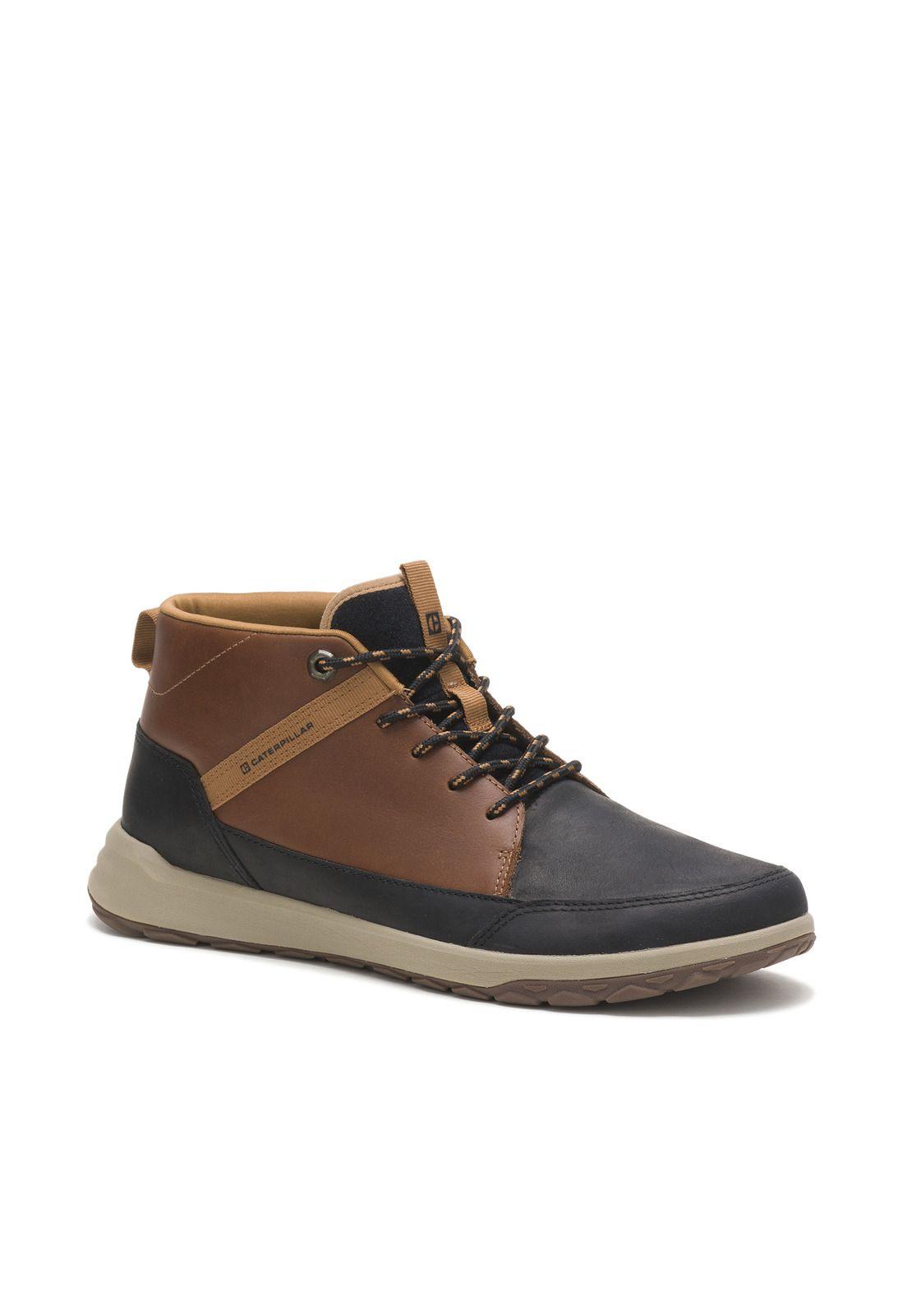 Zapatilla Cuero Quest Mid Negro Hombre-0