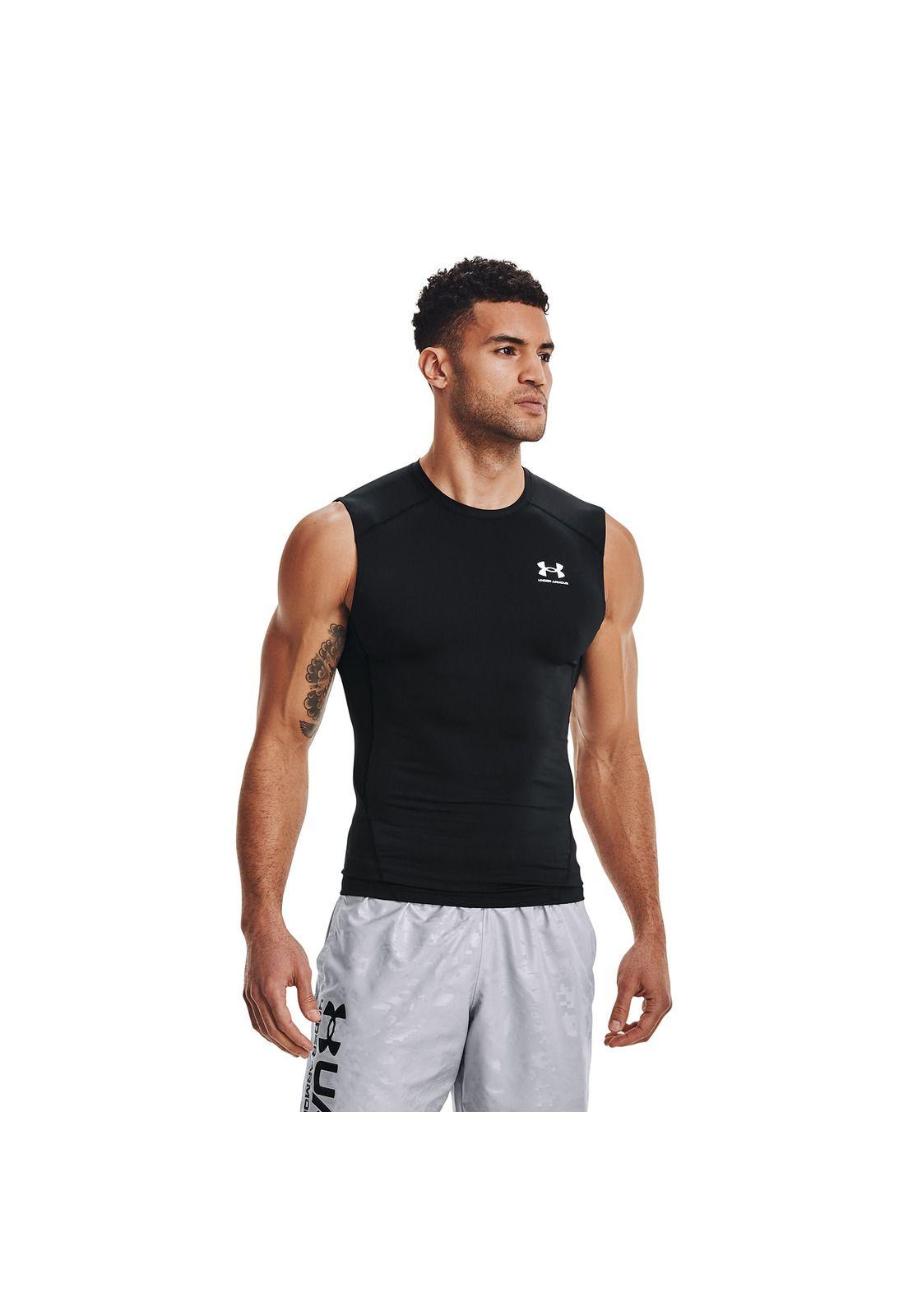 Polera Hombre Ua Hg Armour Comp Sl Negro-3