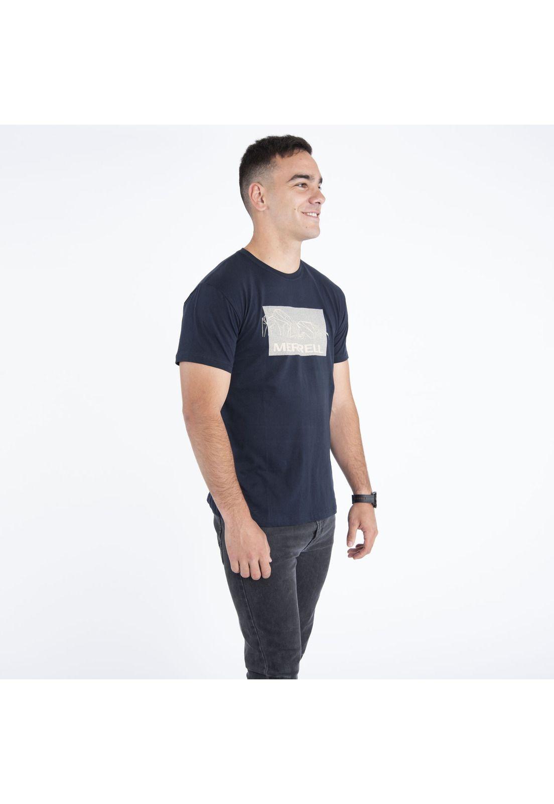 Polera Hombre Box Tee Azul-1