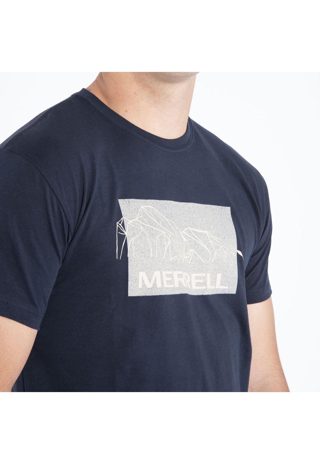 Polera Hombre Box Tee Azul-3