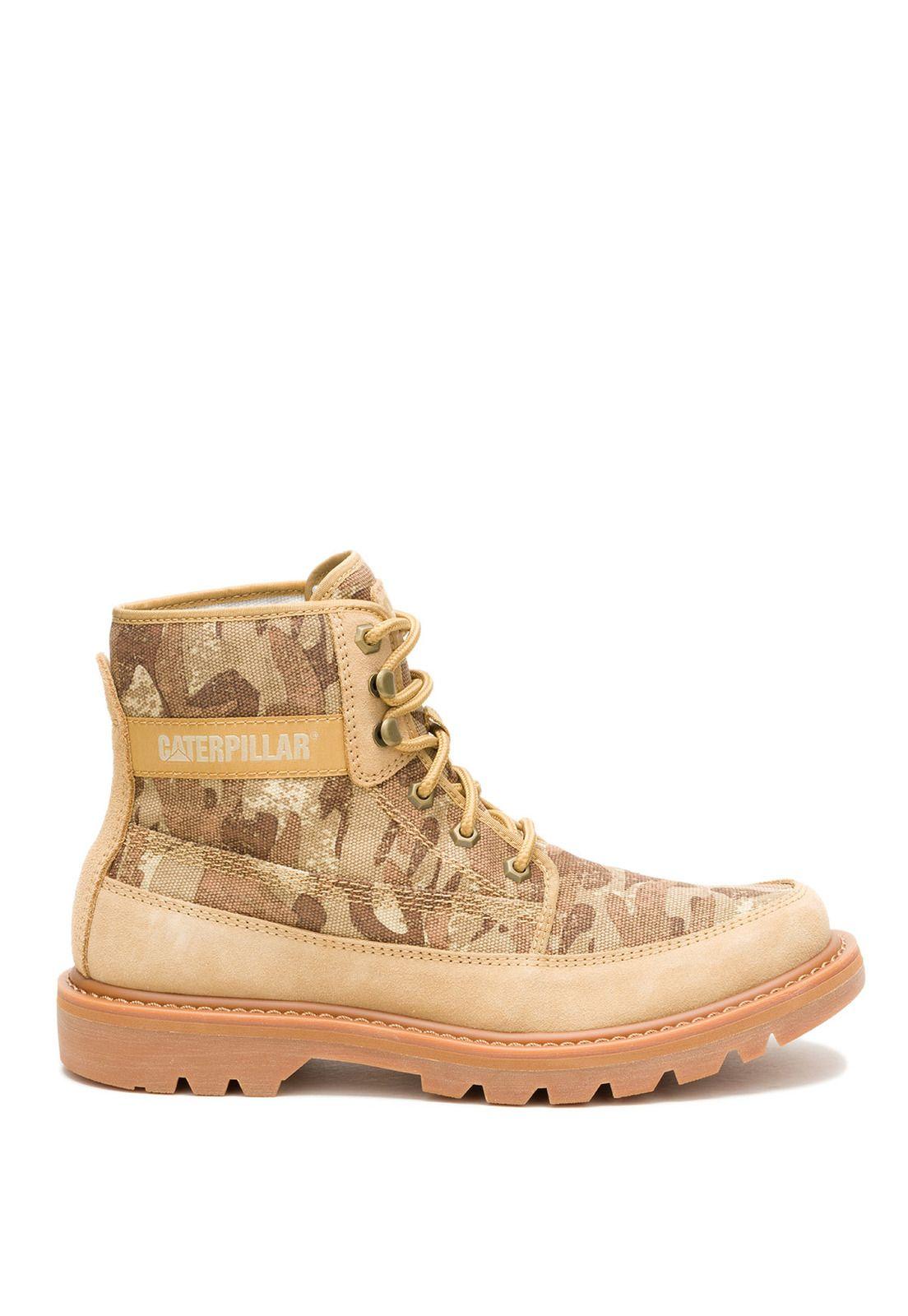 Botin Hombre Colorado 2 Canvas Beige-1