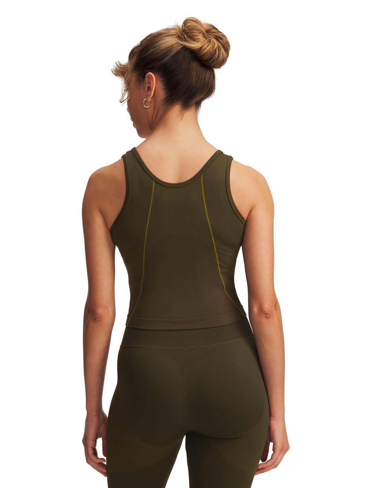 Polera Sin mangas Training  mujer Vanish Seamless verde -1