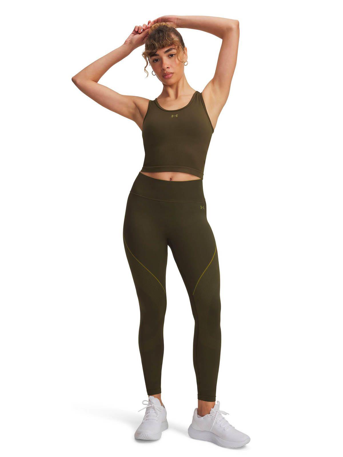 Polera Sin mangas Training  mujer Vanish Seamless verde -3