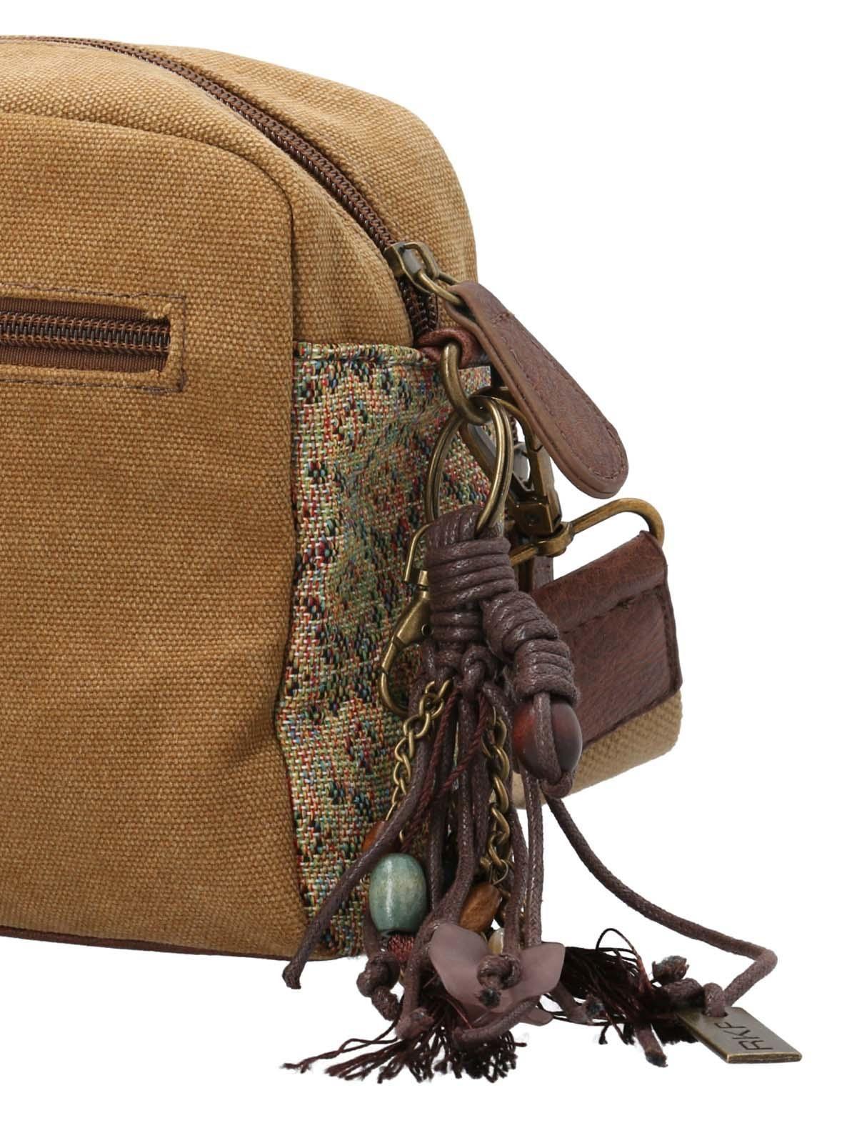 Cartera Textil Mujer Kauri Cross Camel-2