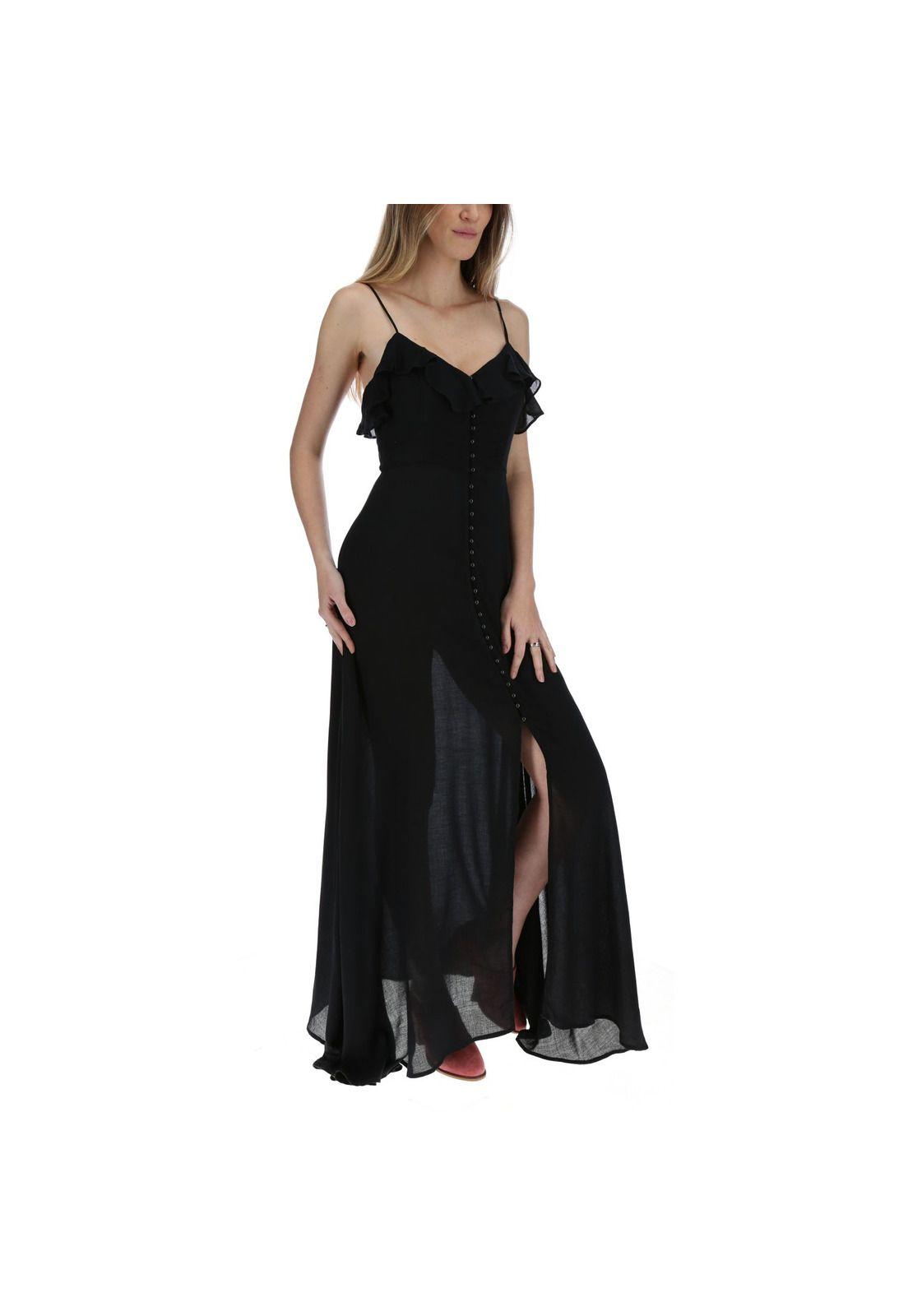 Vestido Largo Mujer Almeria Negro-3