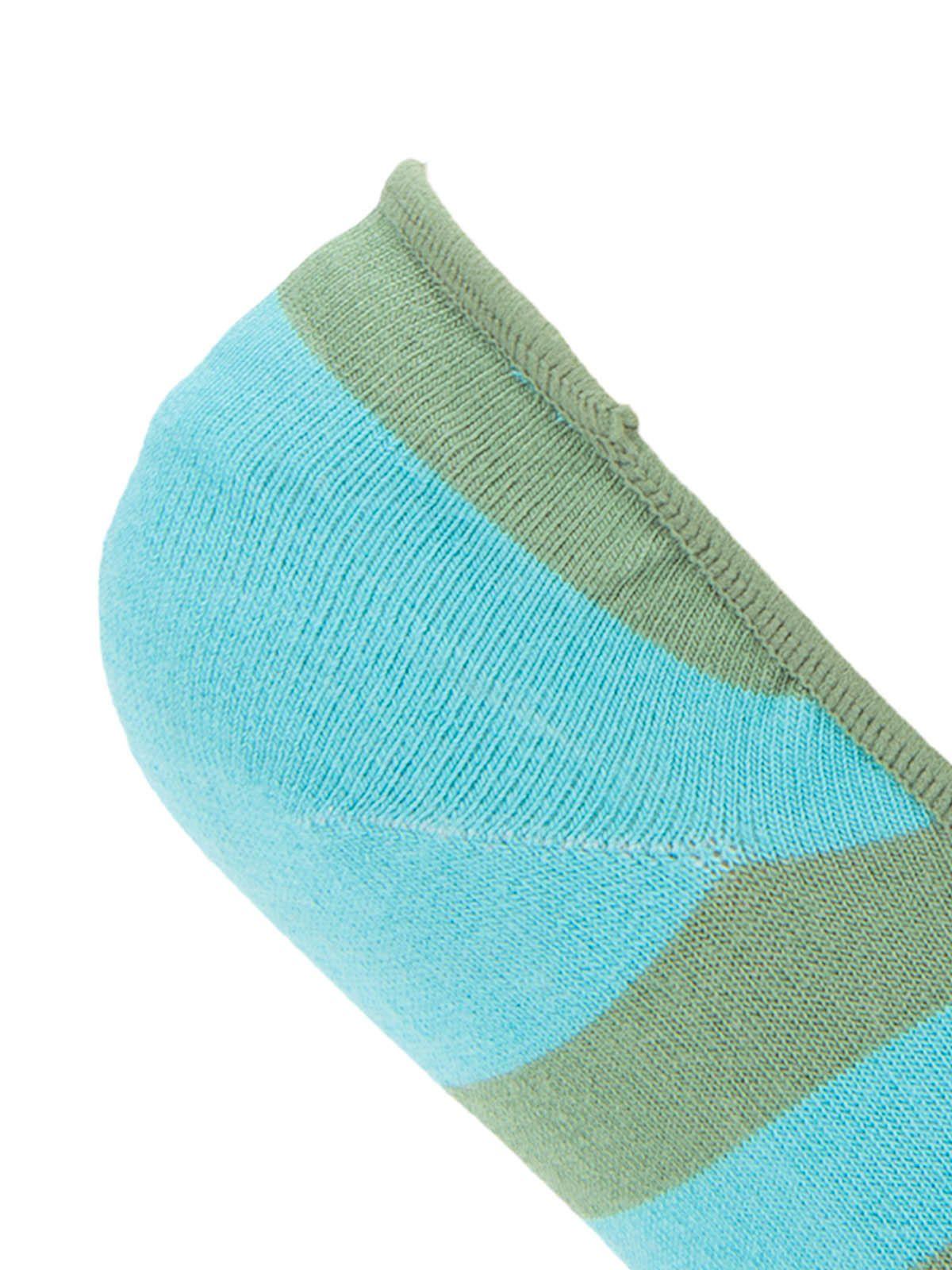 Calcetin Bambú Mujer Inv Stripe Azul-2