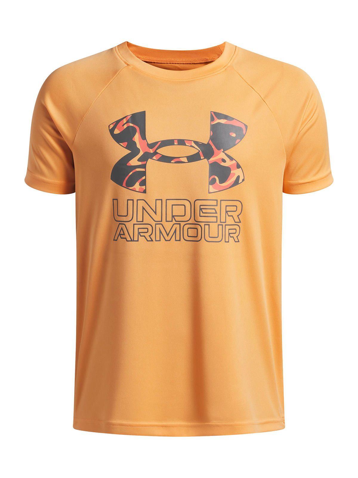 Polera M/C Niño Tech Hybrid Print Polera Naranjo-0