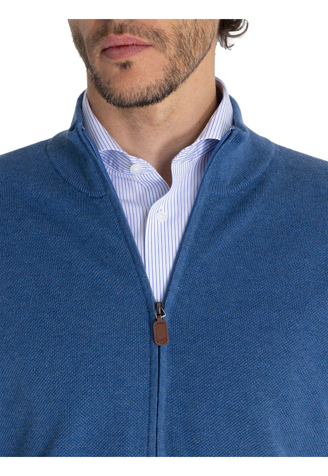 Chaleco Algodón Org Azul Bilbaofull Hombre -7