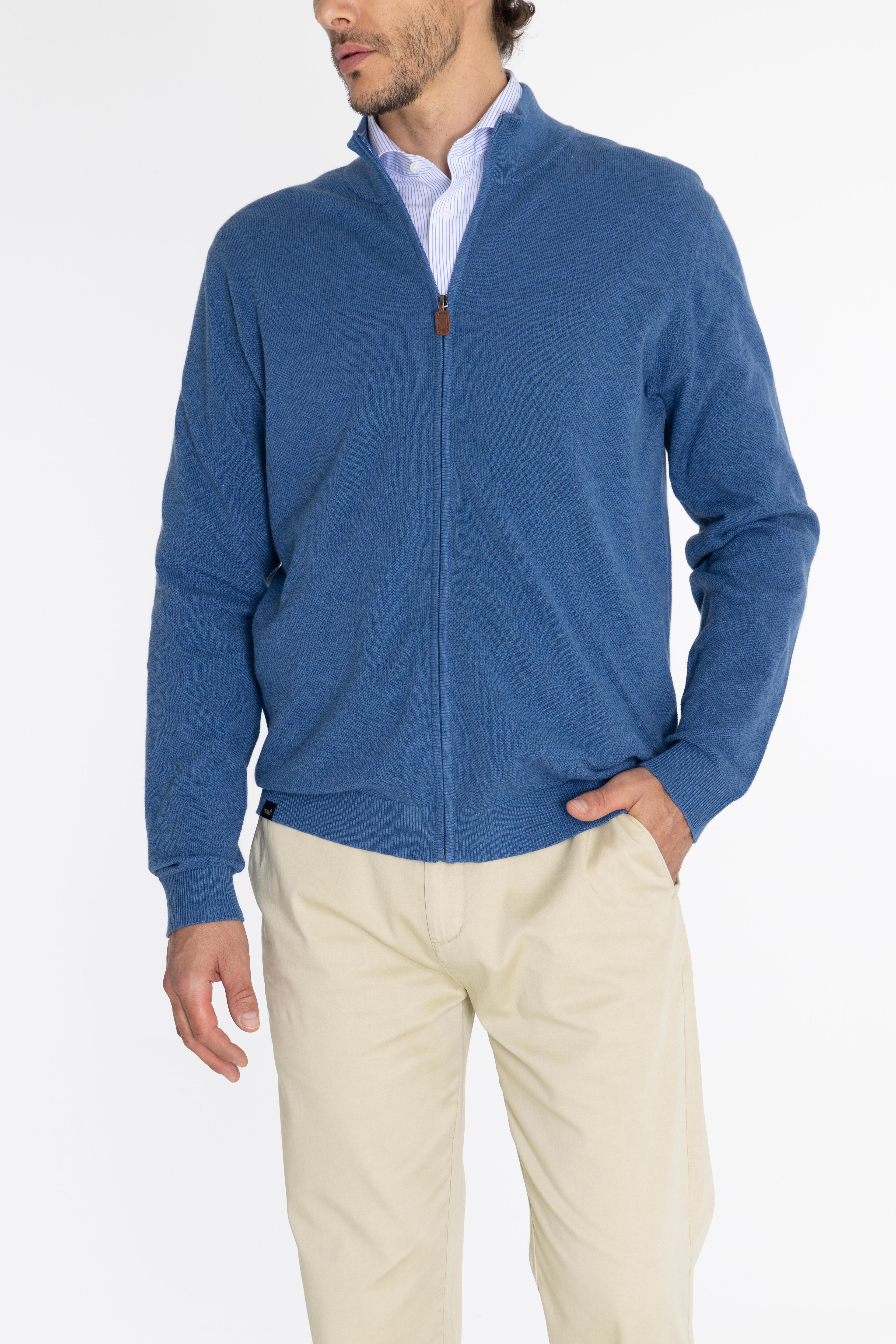 Chaleco Algodón Org Azul Bilbaofull Hombre -4