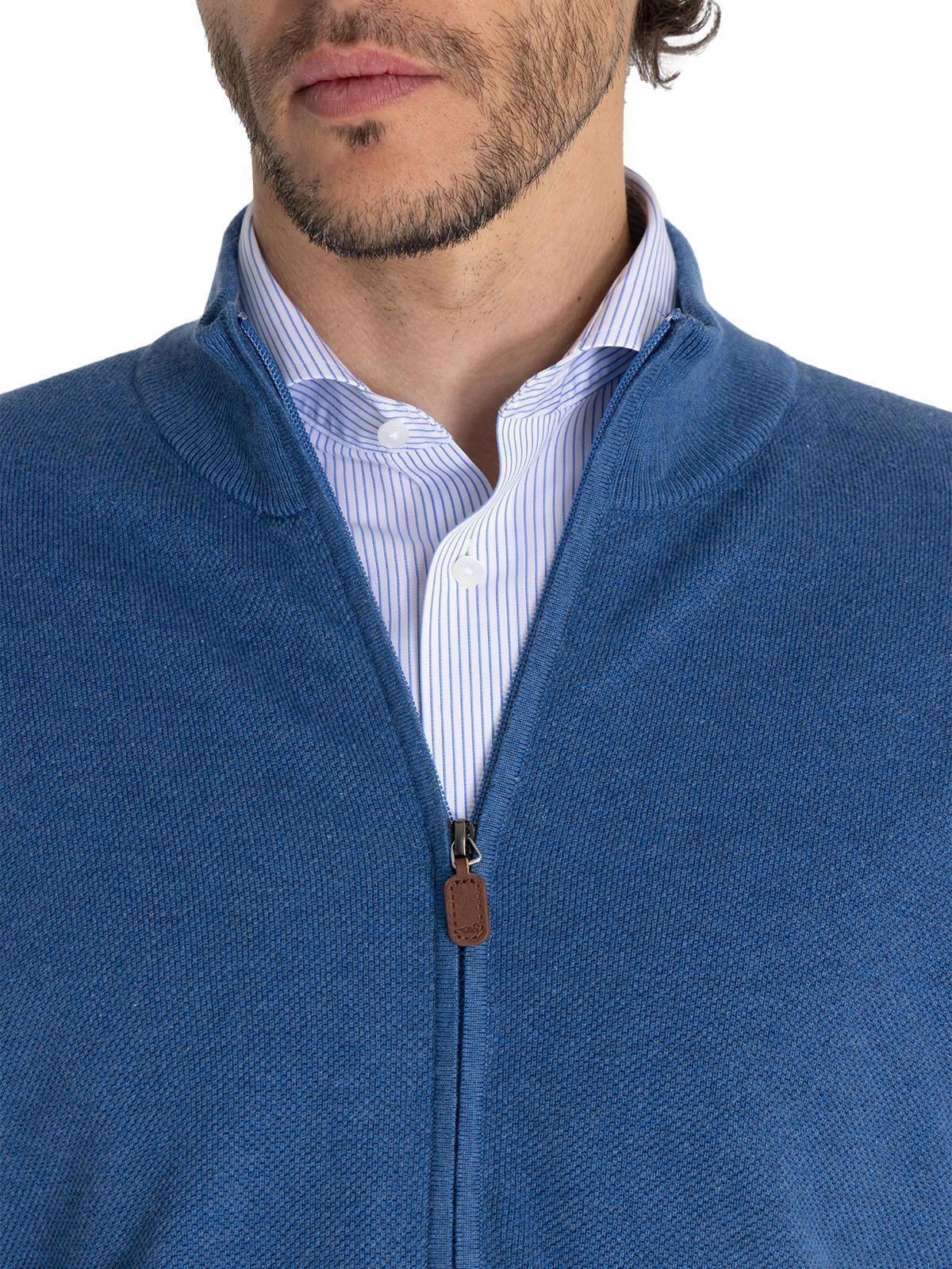 Chaleco Algodón Org Azul Bilbaofull Hombre -7