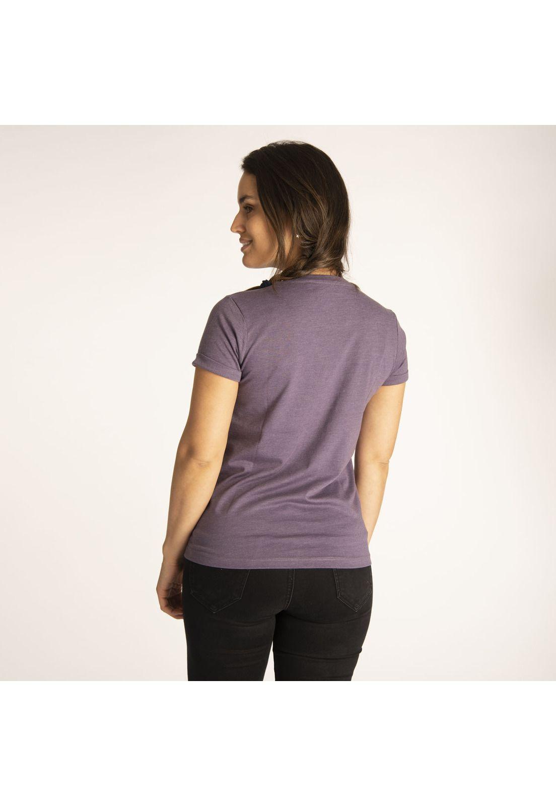 Polera M/C Mujer W Logo Tee Azul-3