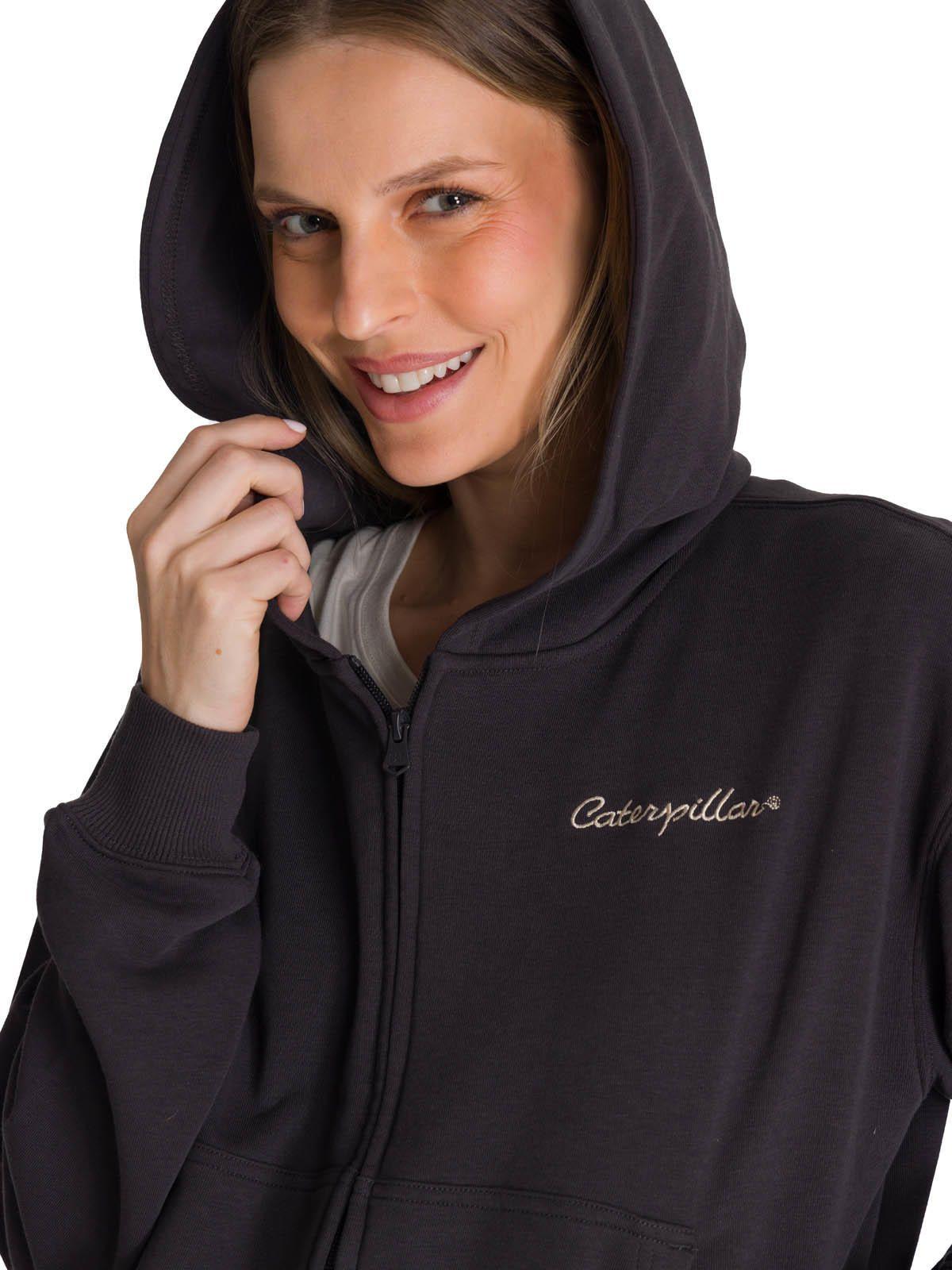 Polerón Crewneck Mujer Relaxed French Terry Negro-5