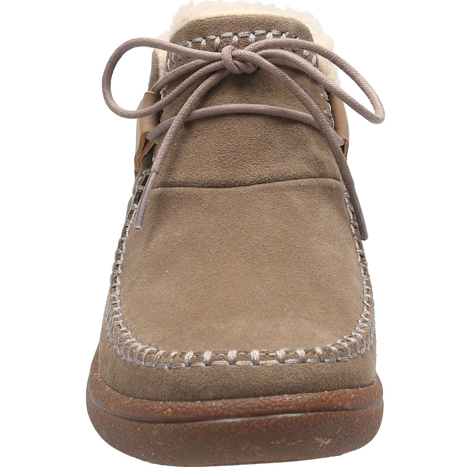 Botín Cuero Mujer Cipres Gris Pardo-3