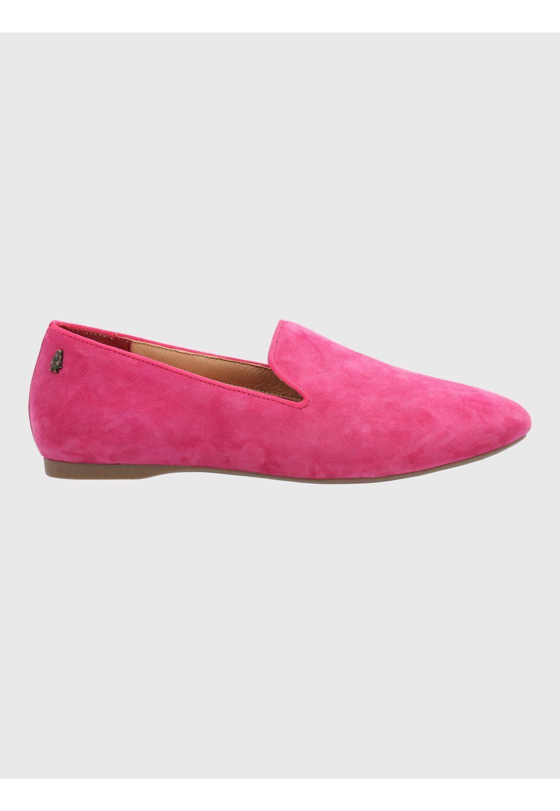 Mocasin Cuero Mujer Oda Rosado-1