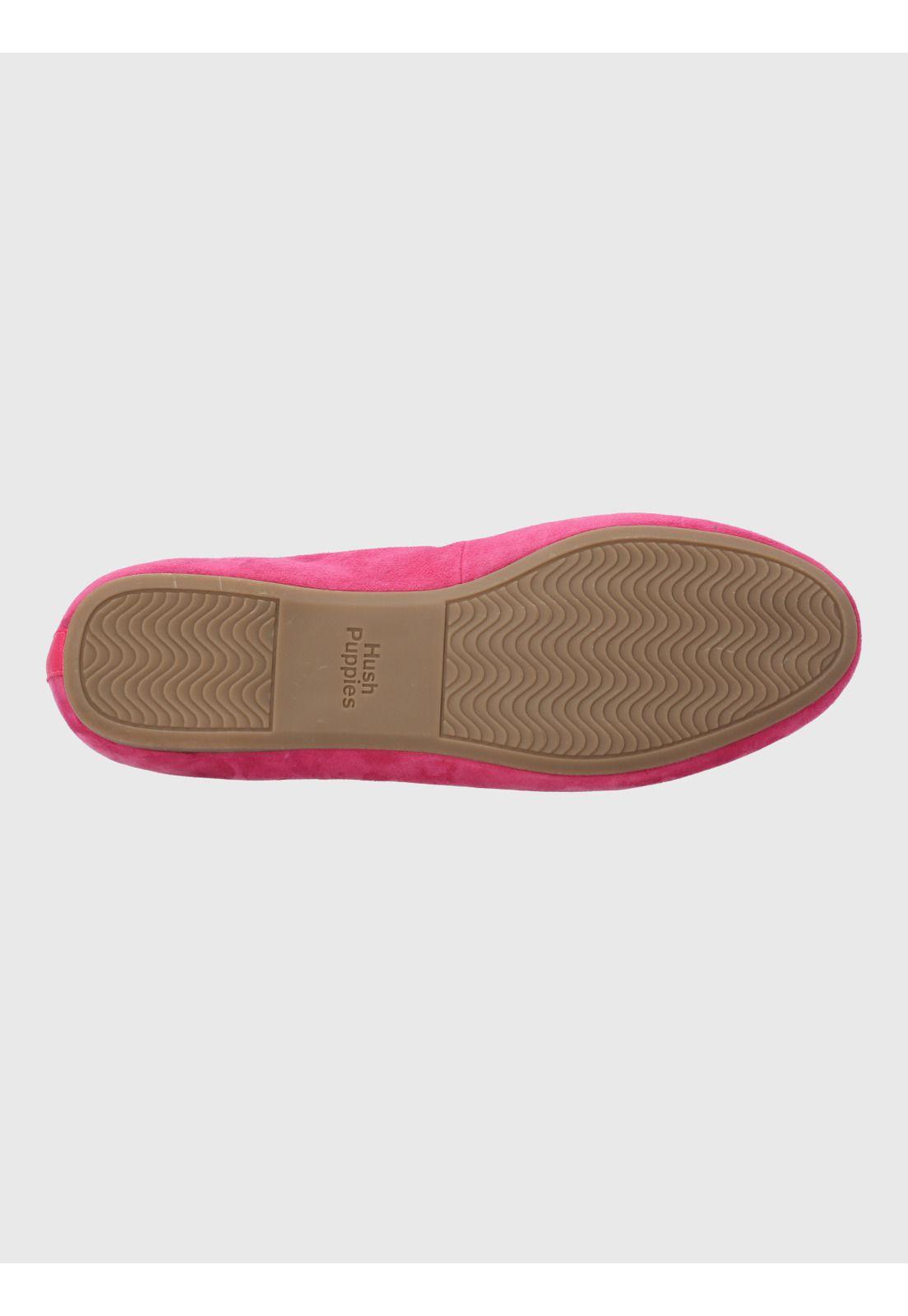Mocasin Cuero Mujer Oda Rosado-7