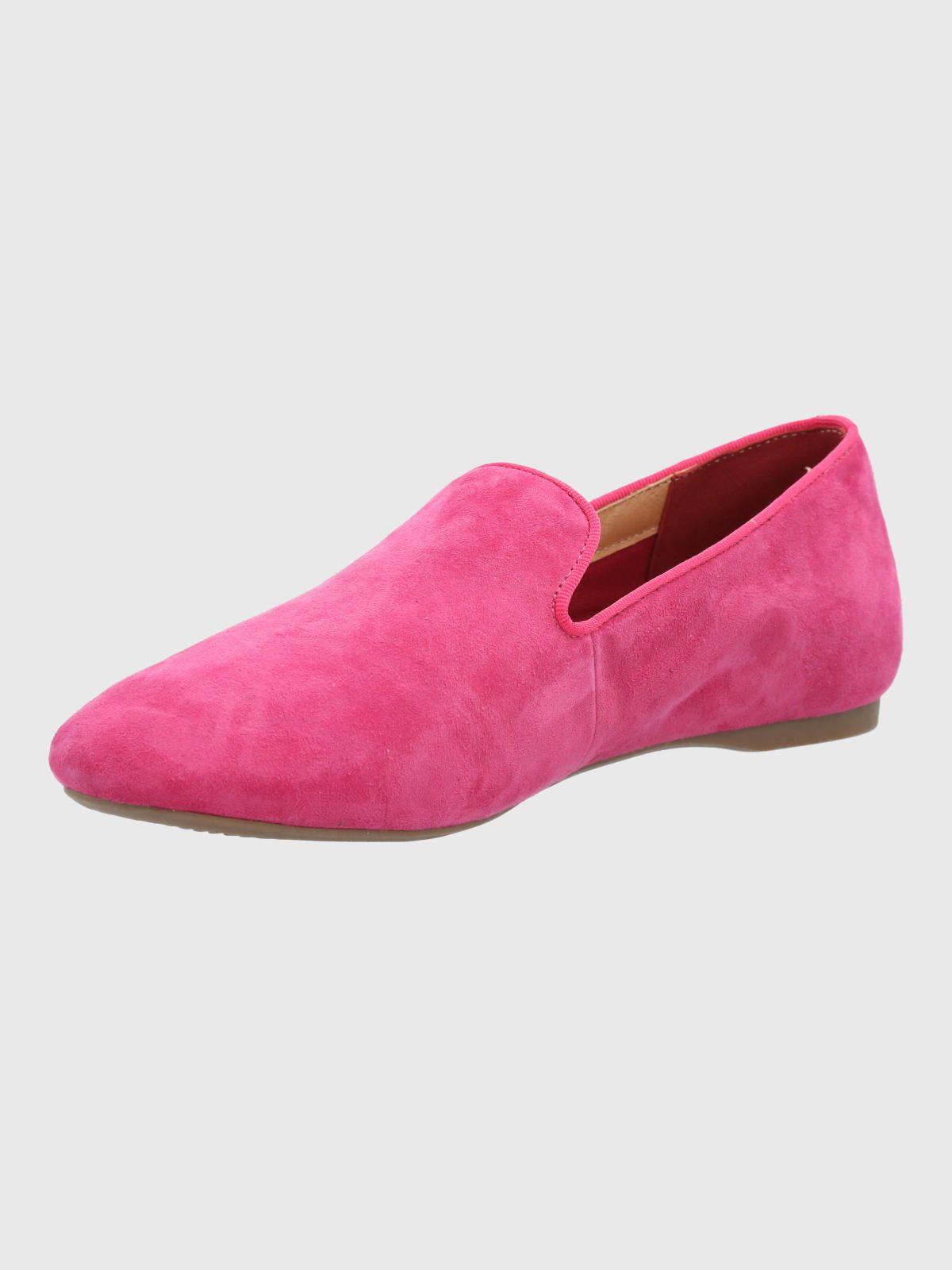 Mocasin Cuero Mujer Oda Rosado-4
