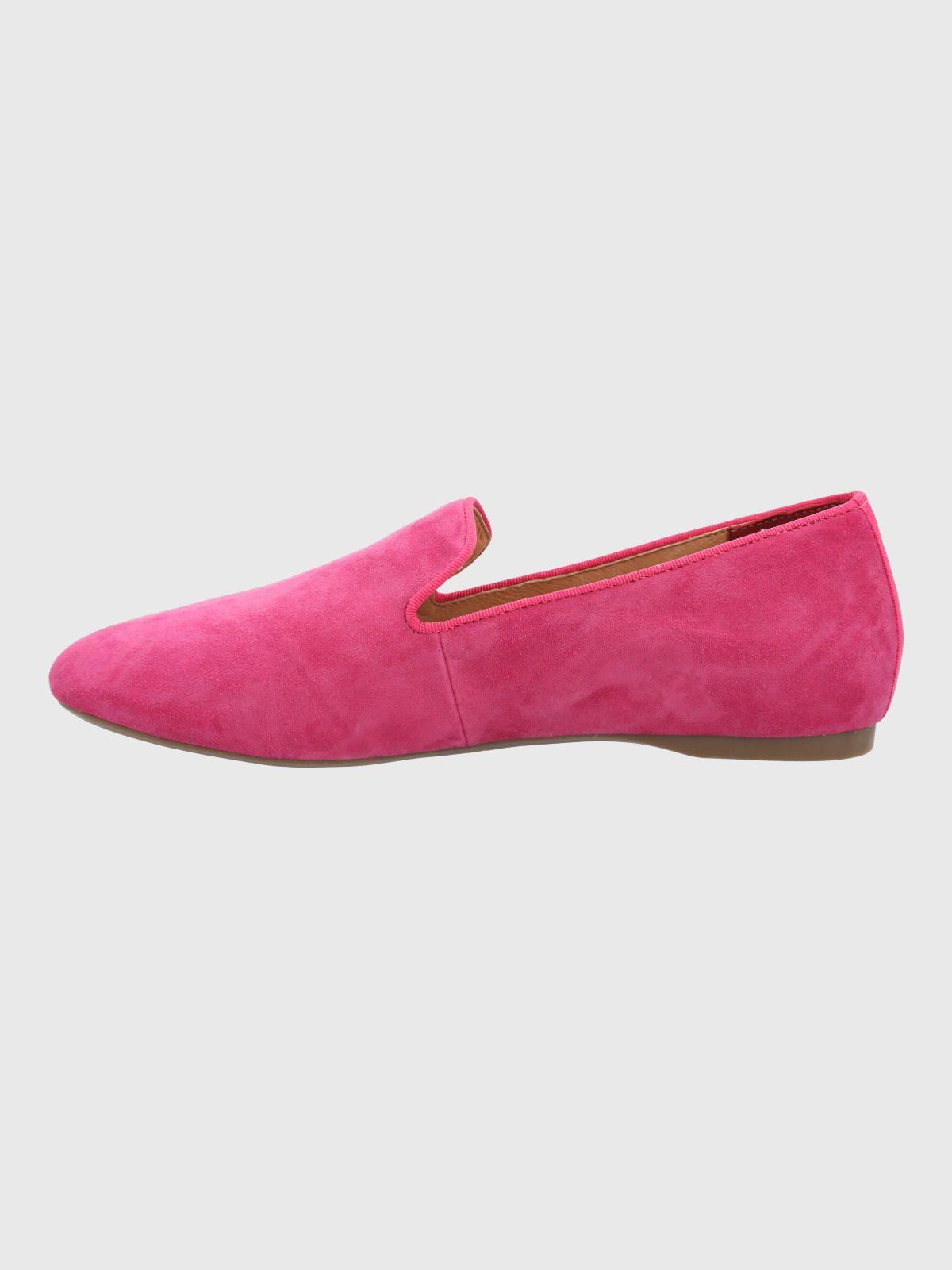 Mocasin Cuero Mujer Oda Rosado-5