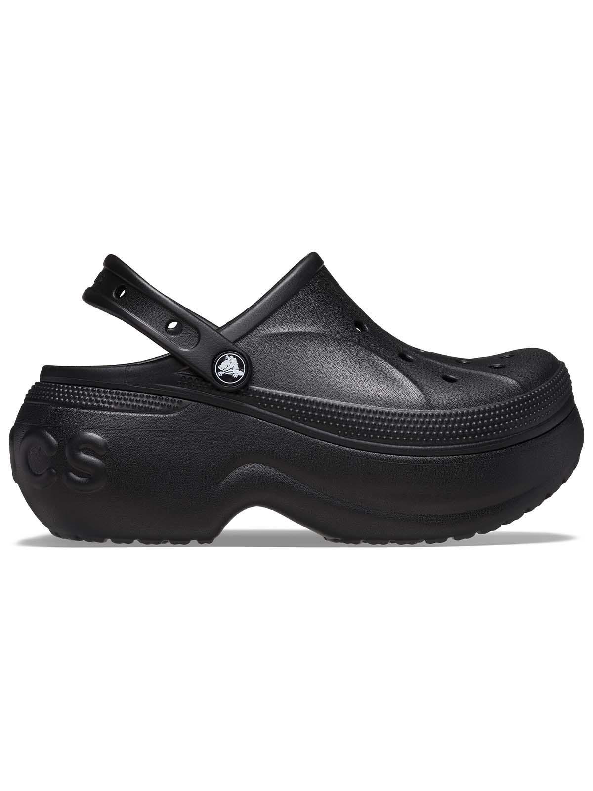 Zueco Crocs Mujer Plataforma Negro-0