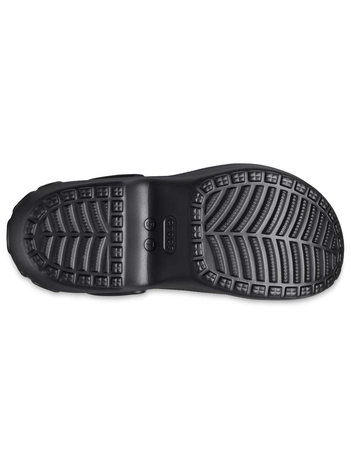 Zueco Crocs Mujer Plataforma Negro-5