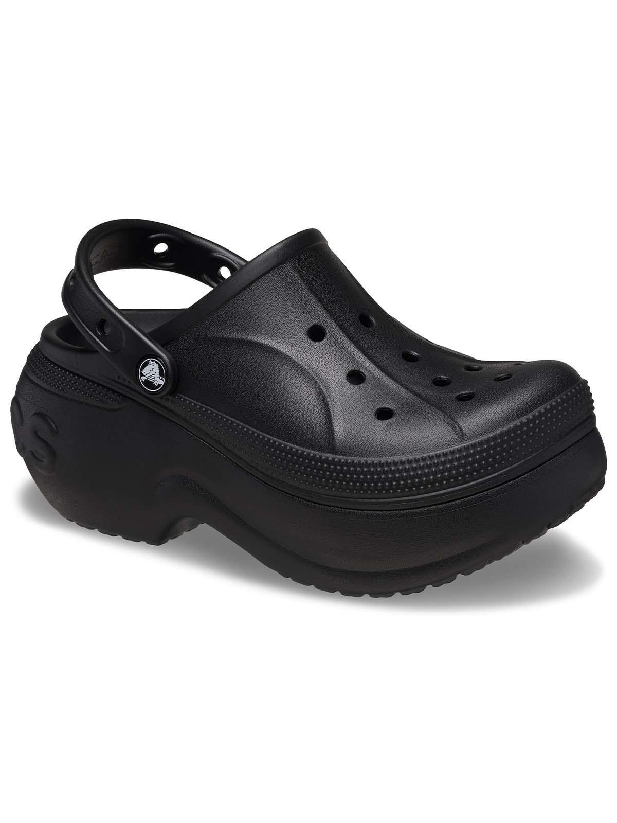 Zueco Crocs Mujer Plataforma Negro-6