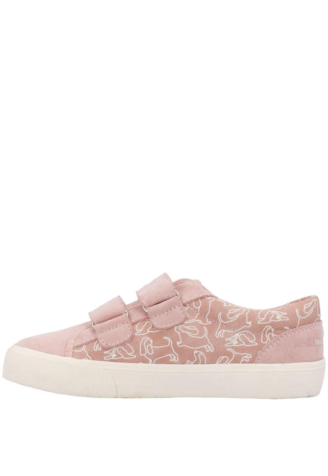 Zapatilla Niña Fenix Velcro Rosa-4