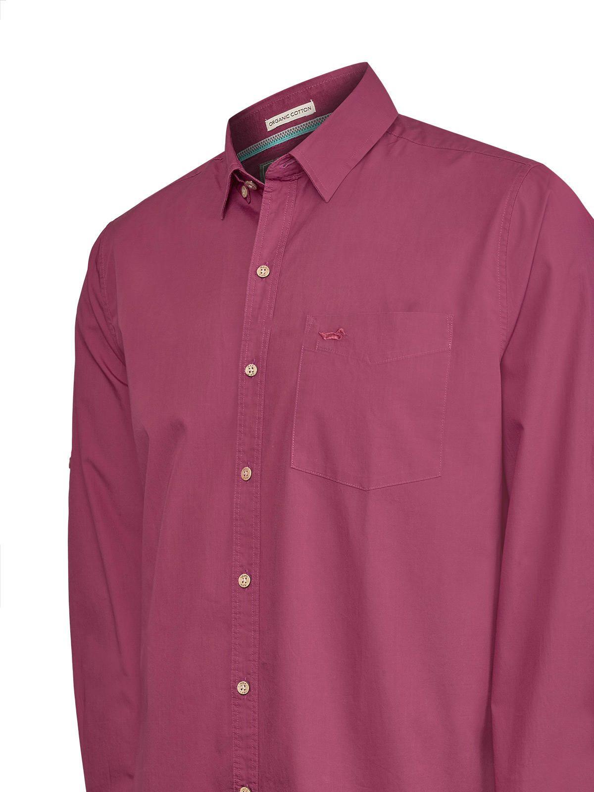 Camisa Algodón Orgánico Hombre Galiton Burdeo Rockford-3
