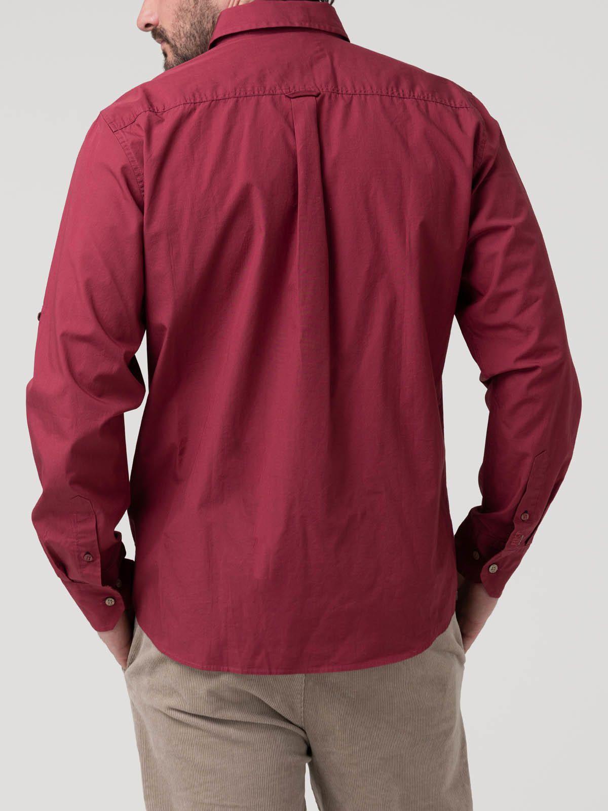 Camisa Algodón Orgánico Hombre Galiton Burdeo Rockford-5