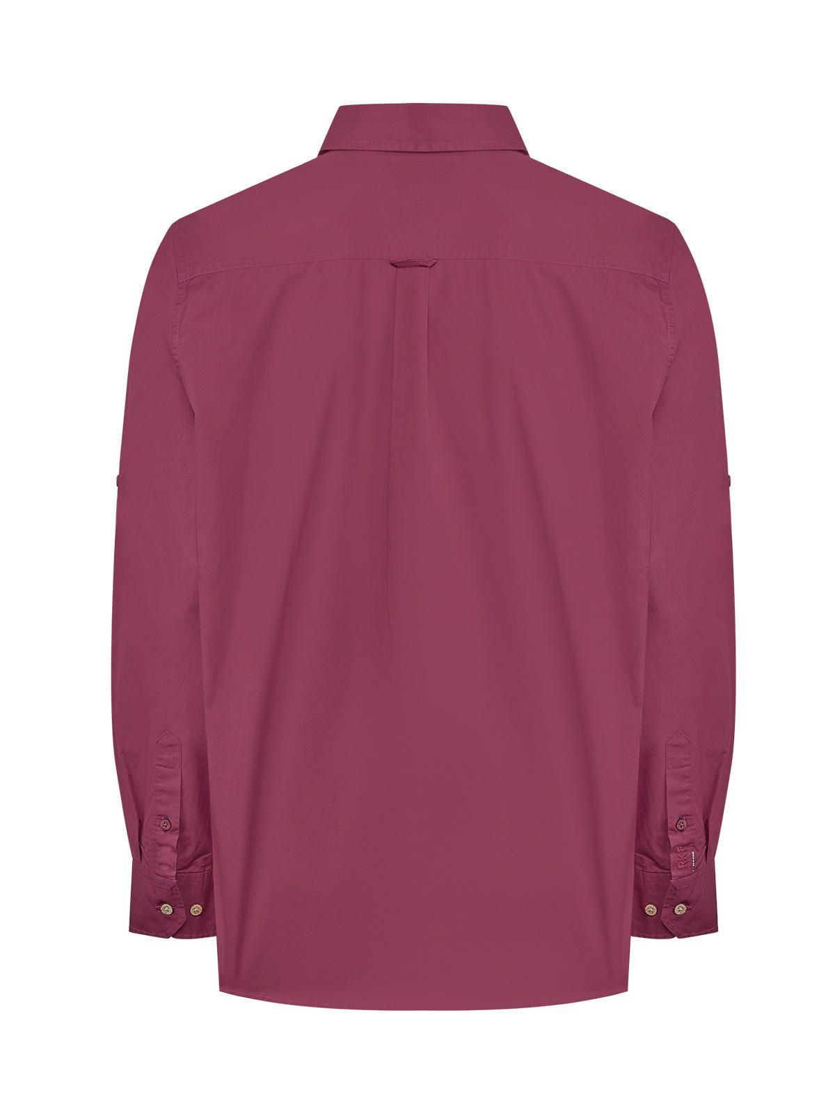 Camisa Algodón Orgánico Hombre Galiton Burdeo Rockford-1