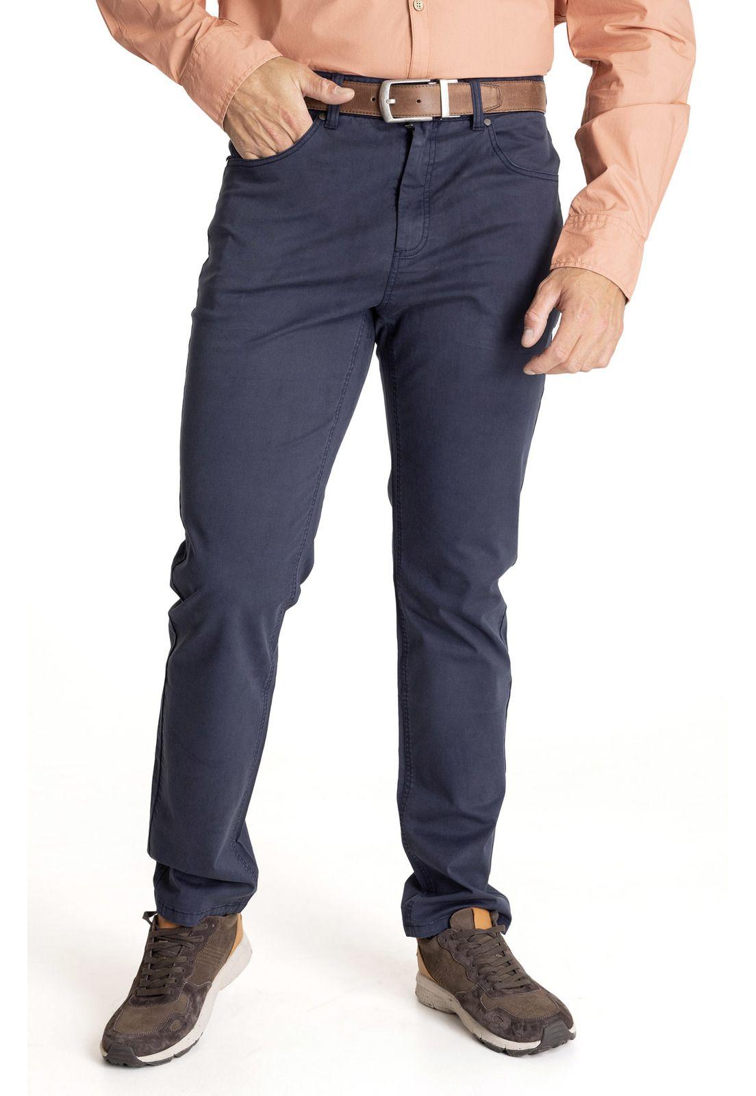 Pantalón Hombre Five Azul Oscuro-4